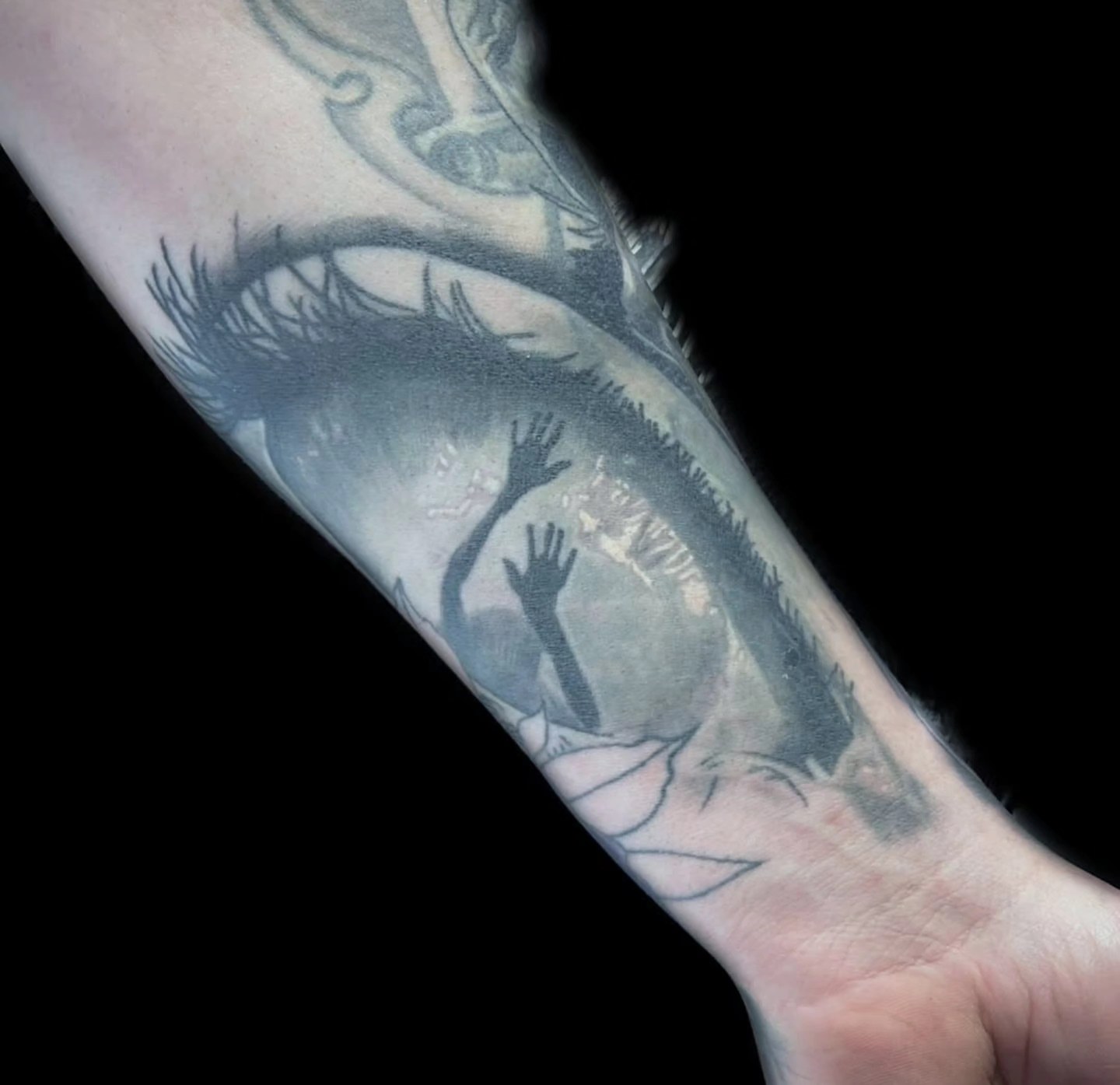 Tattoo by @kierastonetattoos — black_and_grey