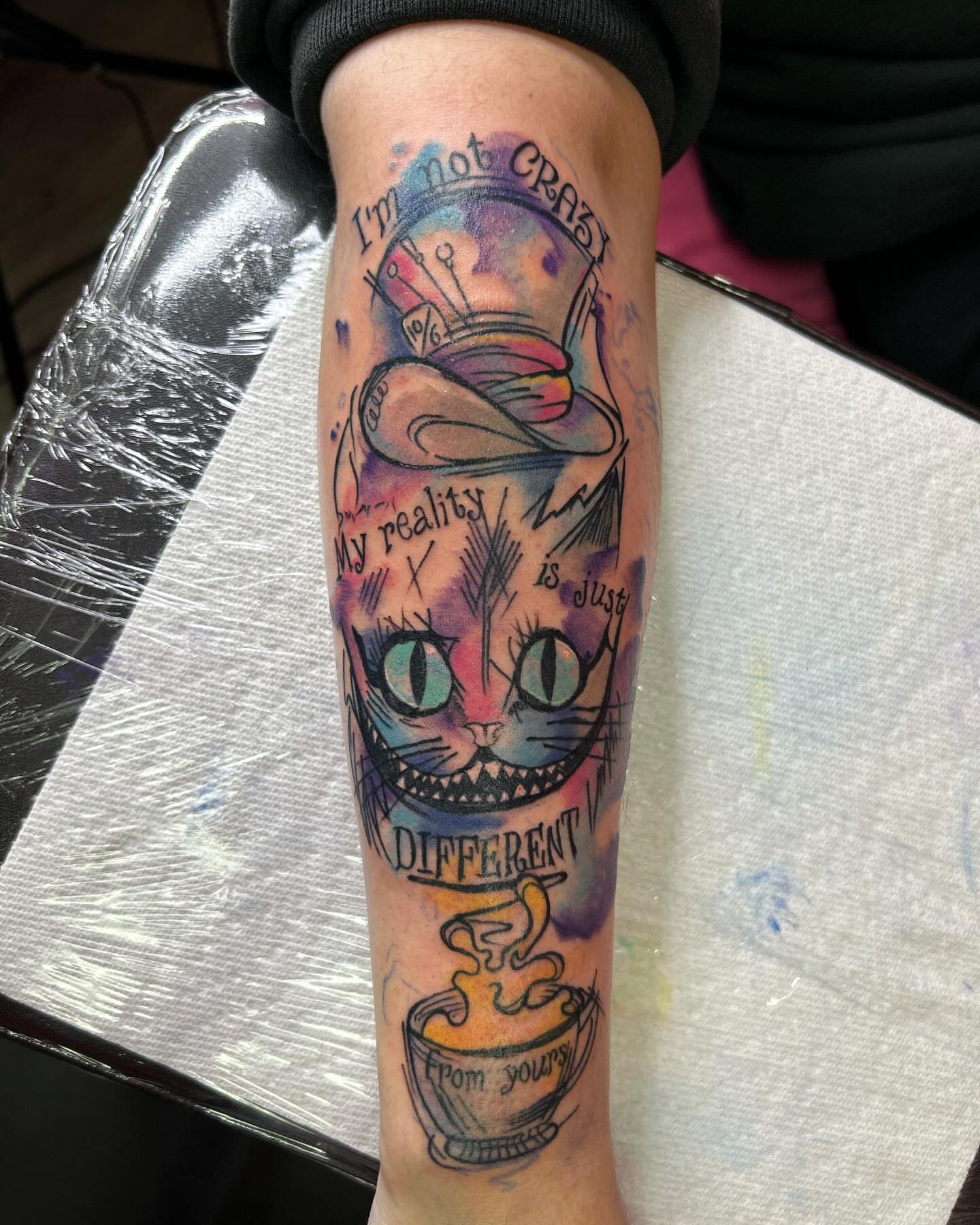 Tattoo by @mar.tattedfairy — watercolor, surrealism