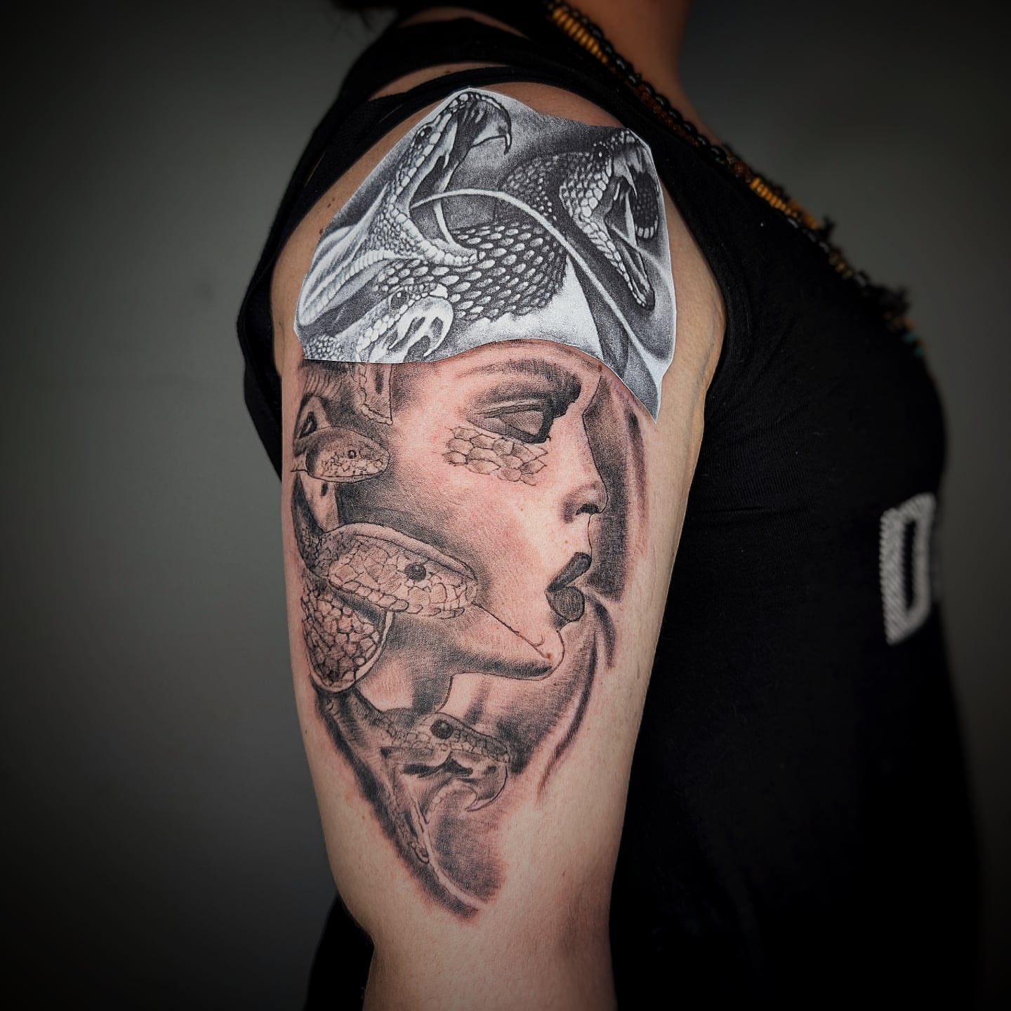 Tattoo by @baris.tattoos — realism, black_and_grey