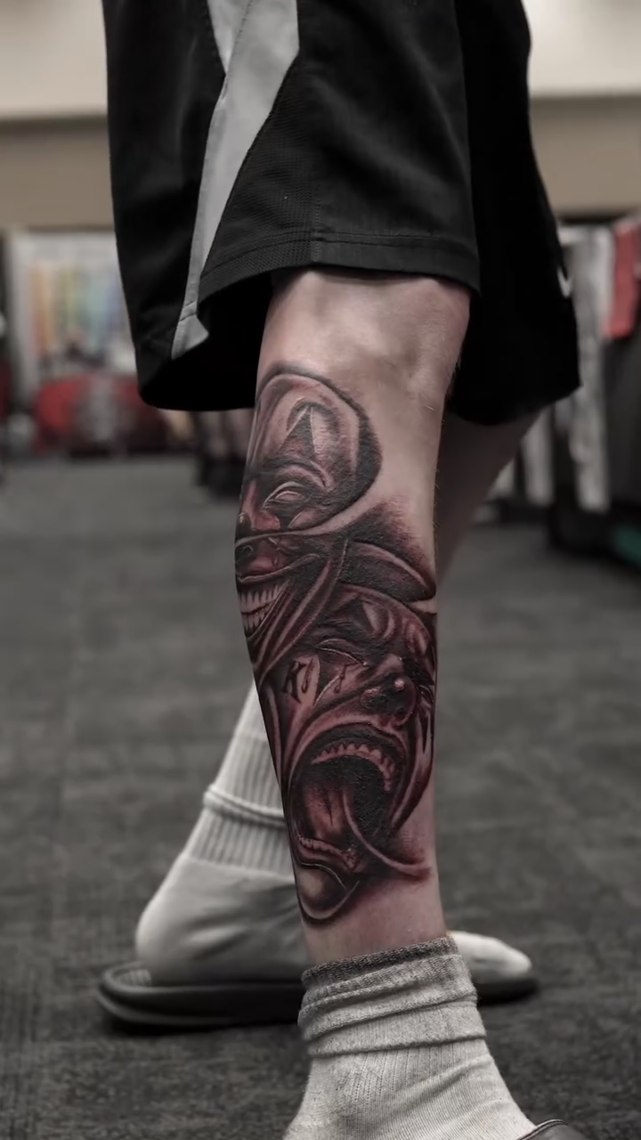 Tattoo by @tat2caps602 โ realism, black_and_grey