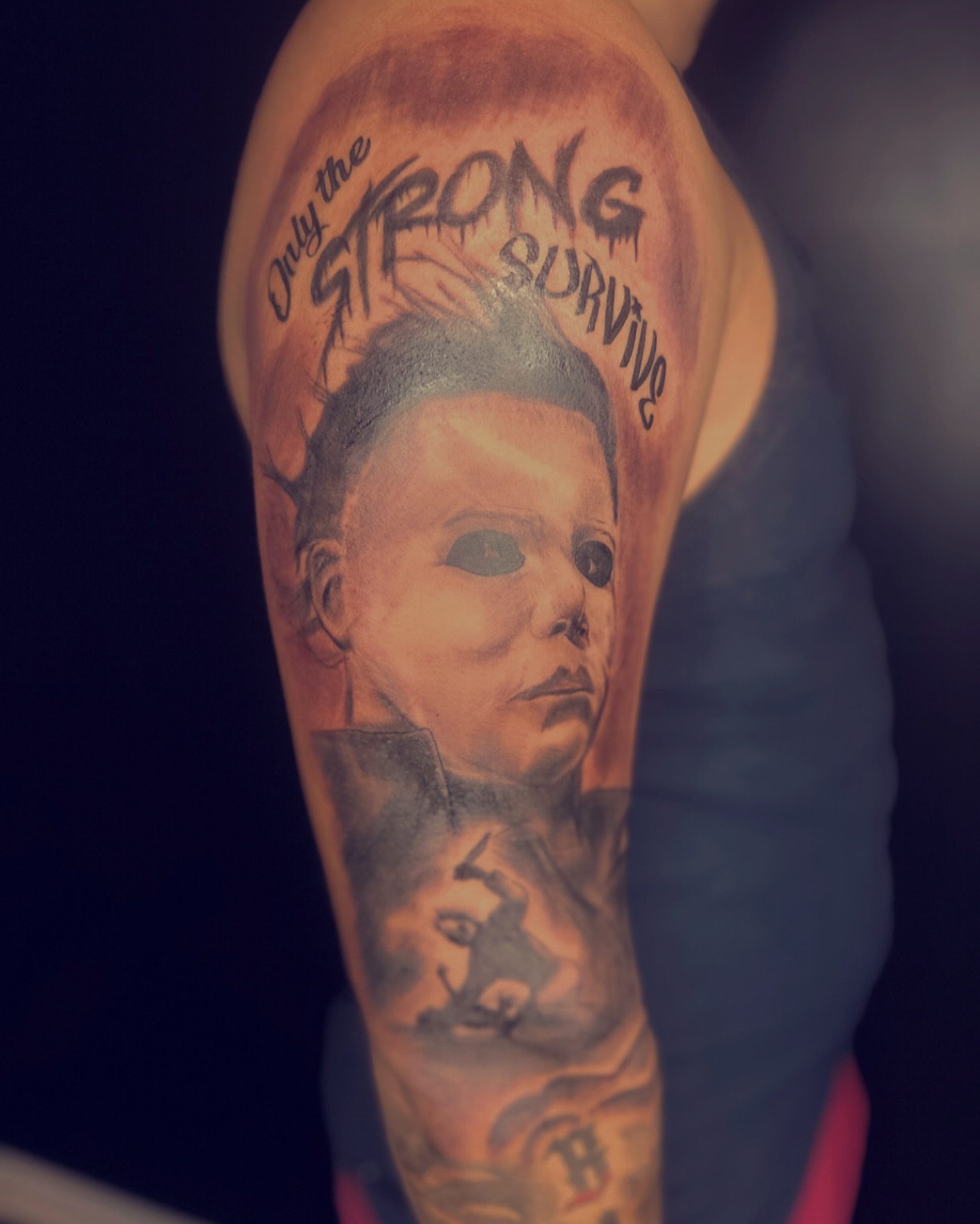 Baby doll realism tattoo on the forearm by Inked By E, Philadelphia, Pennsylvania