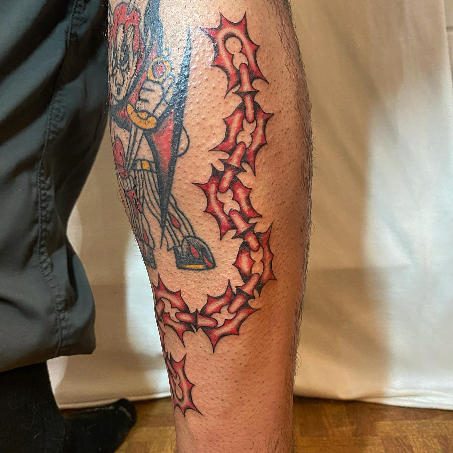 Tattoo by @armpitfreak — american_traditional, dotwork