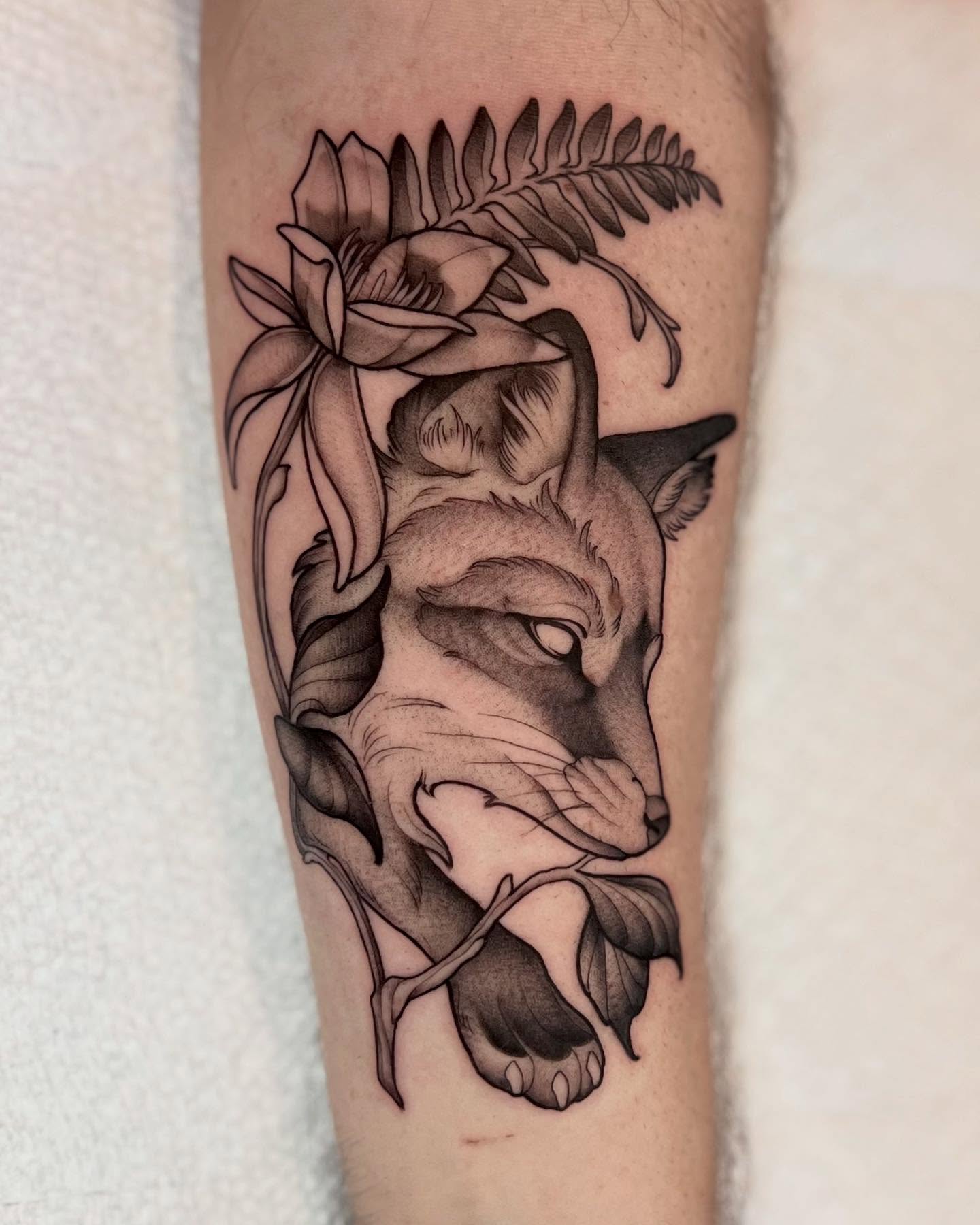 Tattoo by @ohmydarlingtattoos — black_and_grey, realism