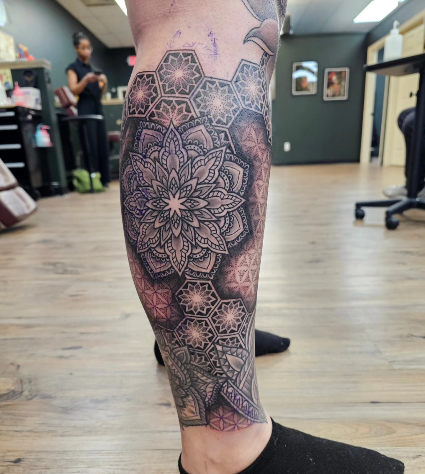 Tattoo by @indeedilly — geometric