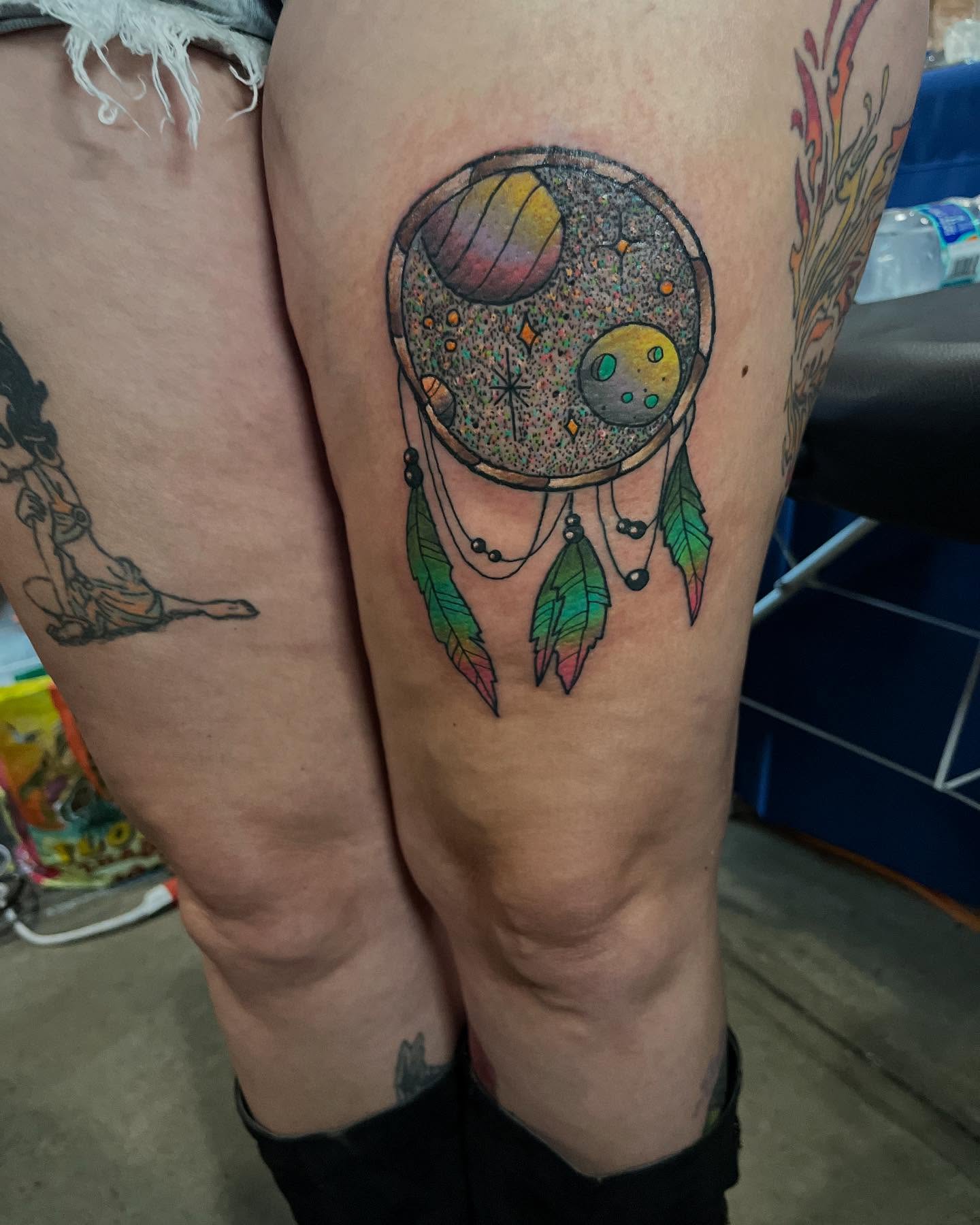 Tattoo by @shadowofjeff — dotwork, geometric