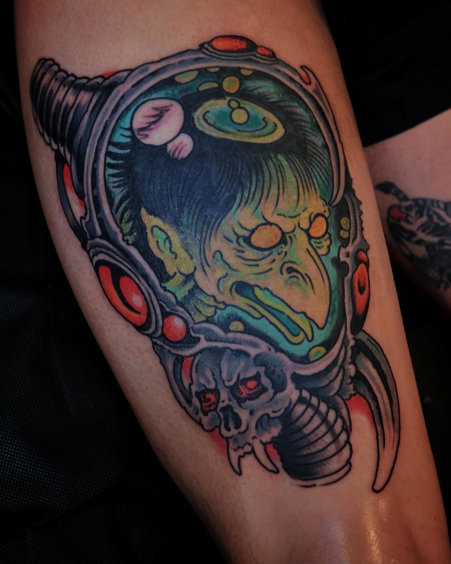 Tattoo by @zacblevins — american_traditional, dotwork