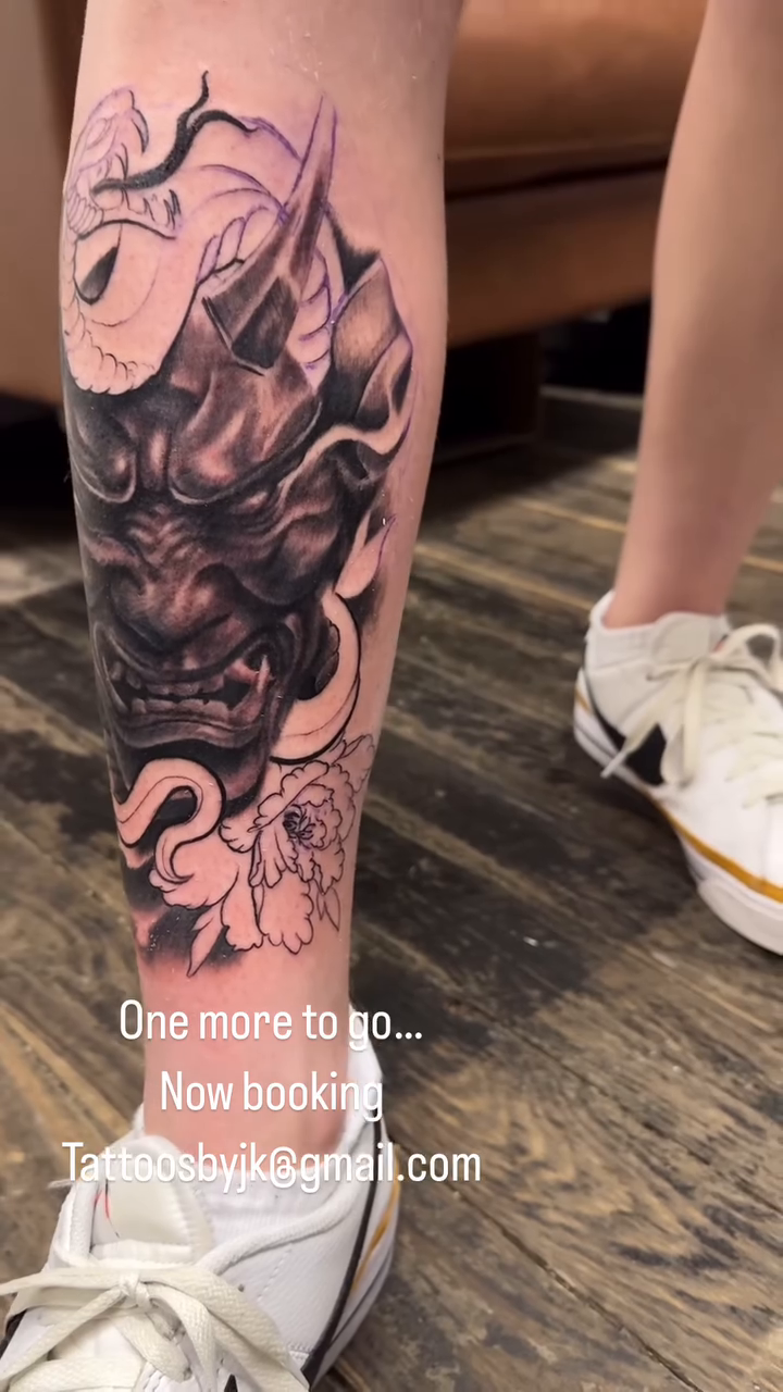 Tattoo by @tattoosbyjk — japanese_irezumi, black_and_grey