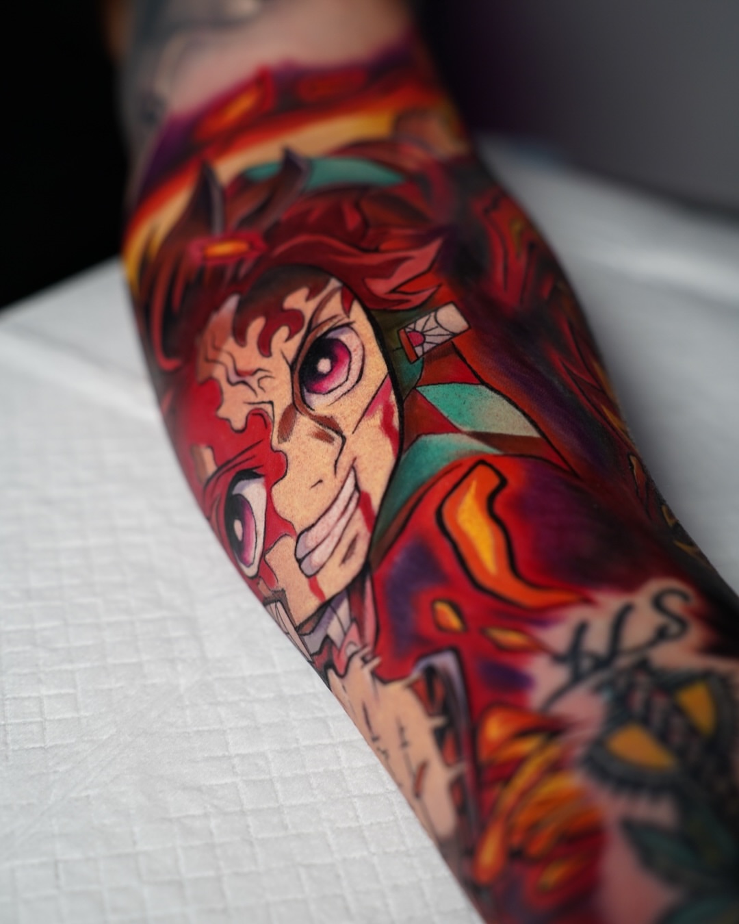Anime character anime tattoo on the forearm by nightcity anime tattoos π₯