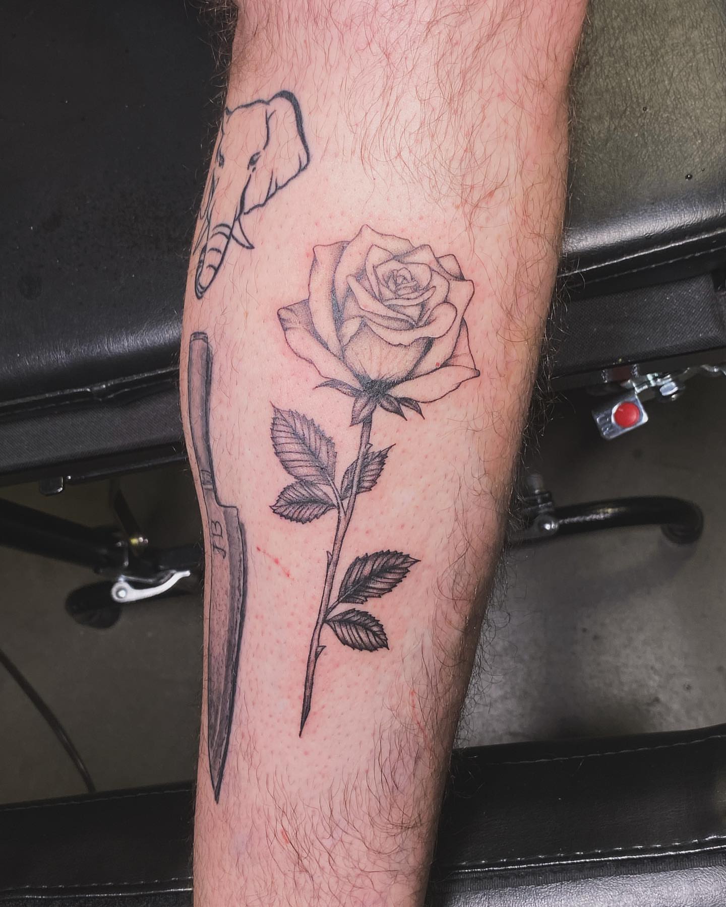 Tattoo by @kp_inktattoos_ — black_and_grey