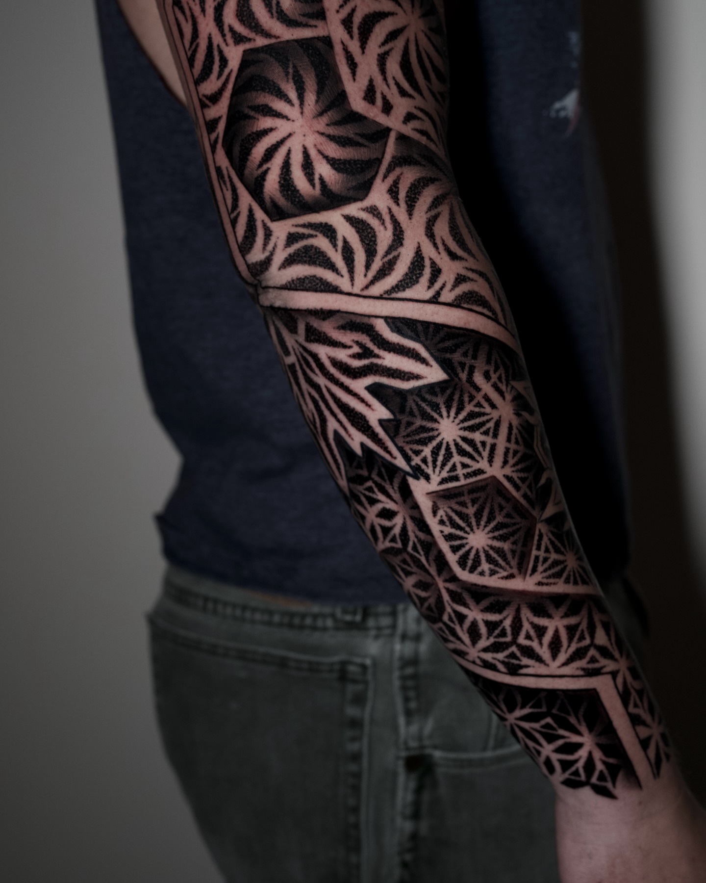 Tattoo by @ericharetattoo — geometric