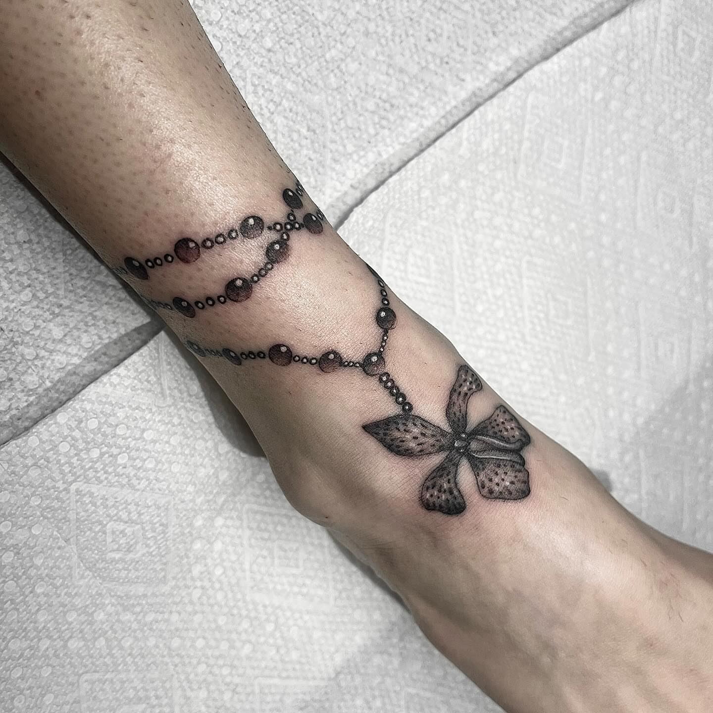 Tattoo by @aurtattoos — dotwork, black_and_grey