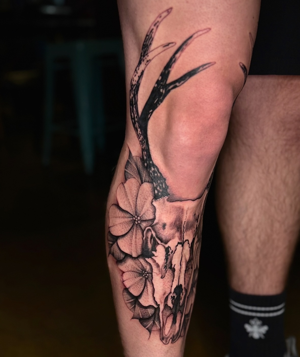 Tattoo by @thepaintedlady_tattoo — black_and_grey, realism