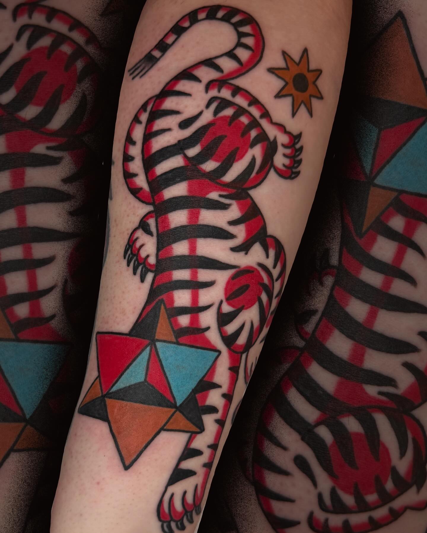 Tattoo by @b_hanika_ — american_traditional, geometric