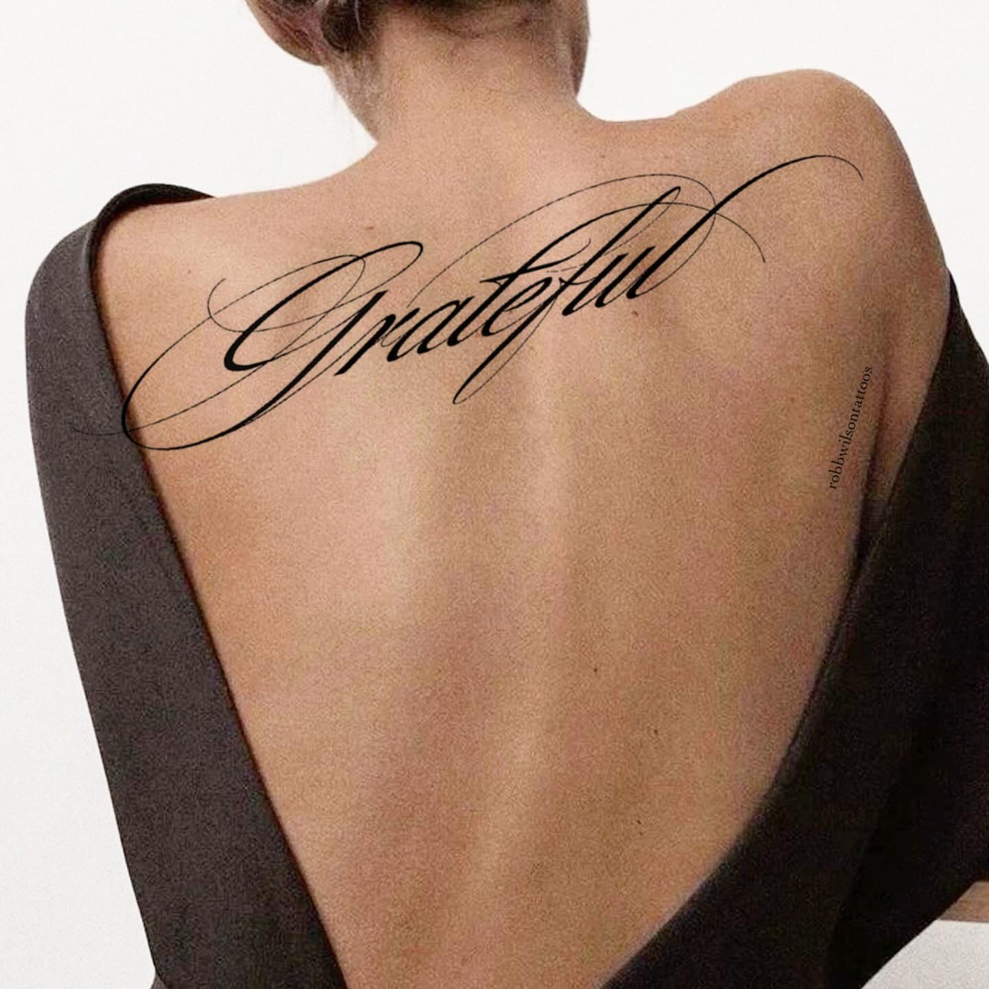 Tattoo by @robbwilsontattoos — lettering_script