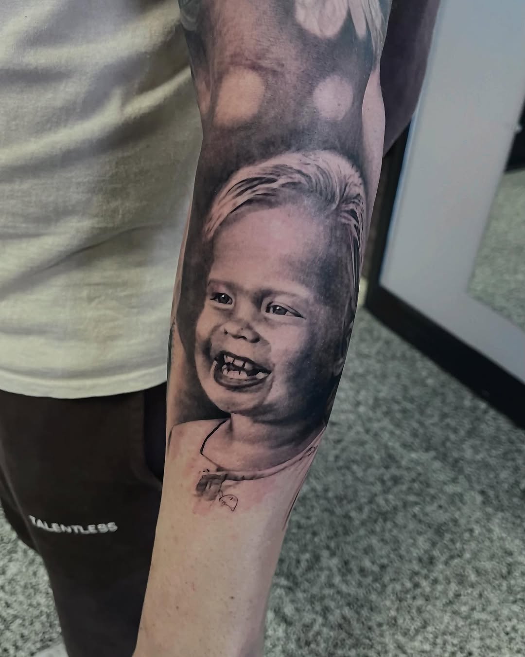 Tattoo by @thinkinkjr — realism, black_and_grey