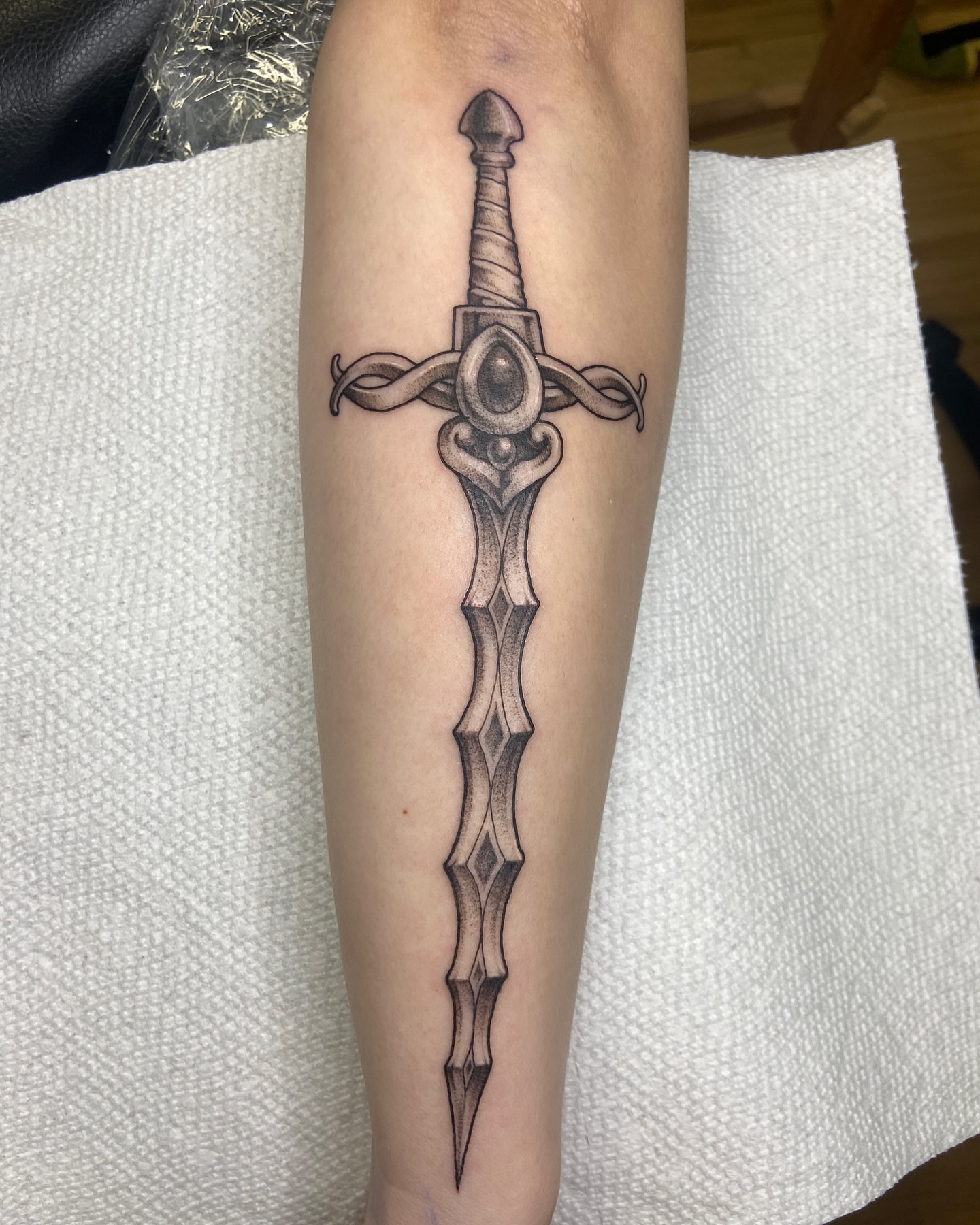 Tattoo by @blairrydell — black_and_grey
