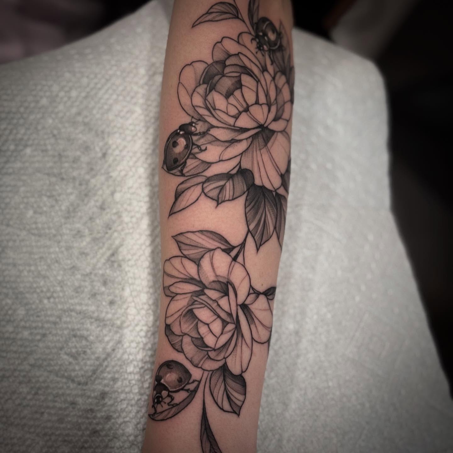 Tattoo by @tats_earnhardt — black_and_grey, realism
