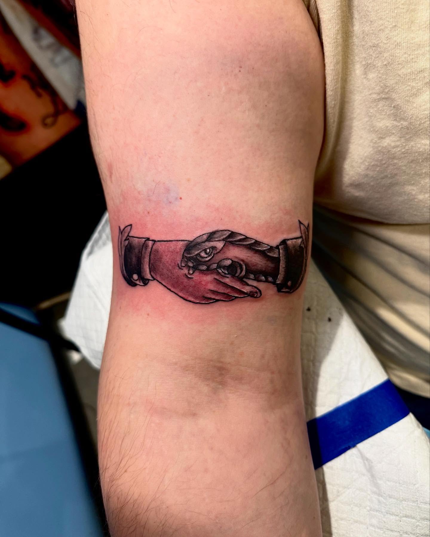 Tattoo by @jeffobrientattoos — realism, black_and_grey