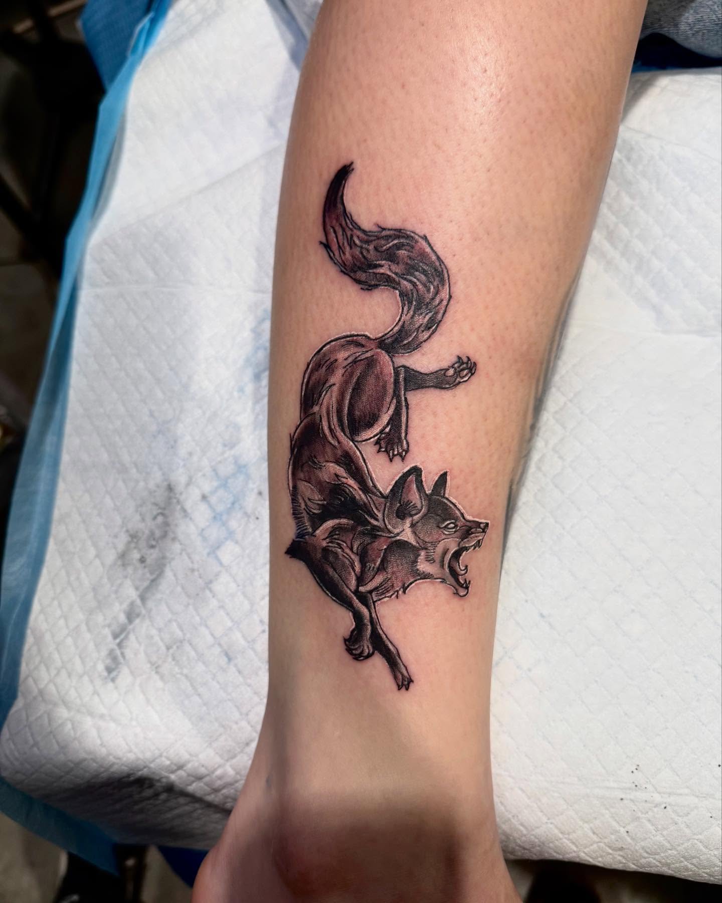 Tattoo by @jeffobrientattoos — black_and_grey