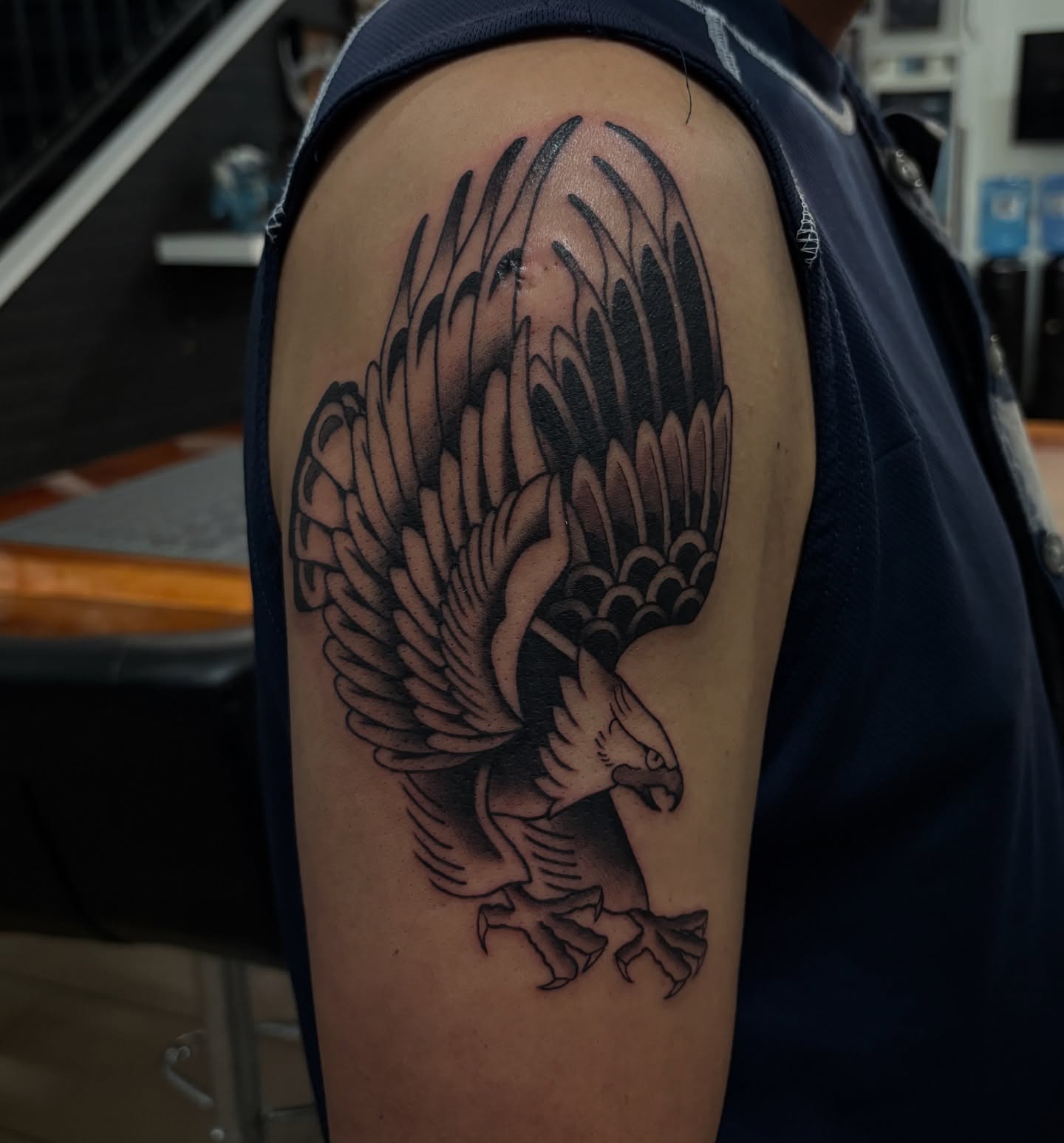 Tattoo by @mirelajade — black_and_grey