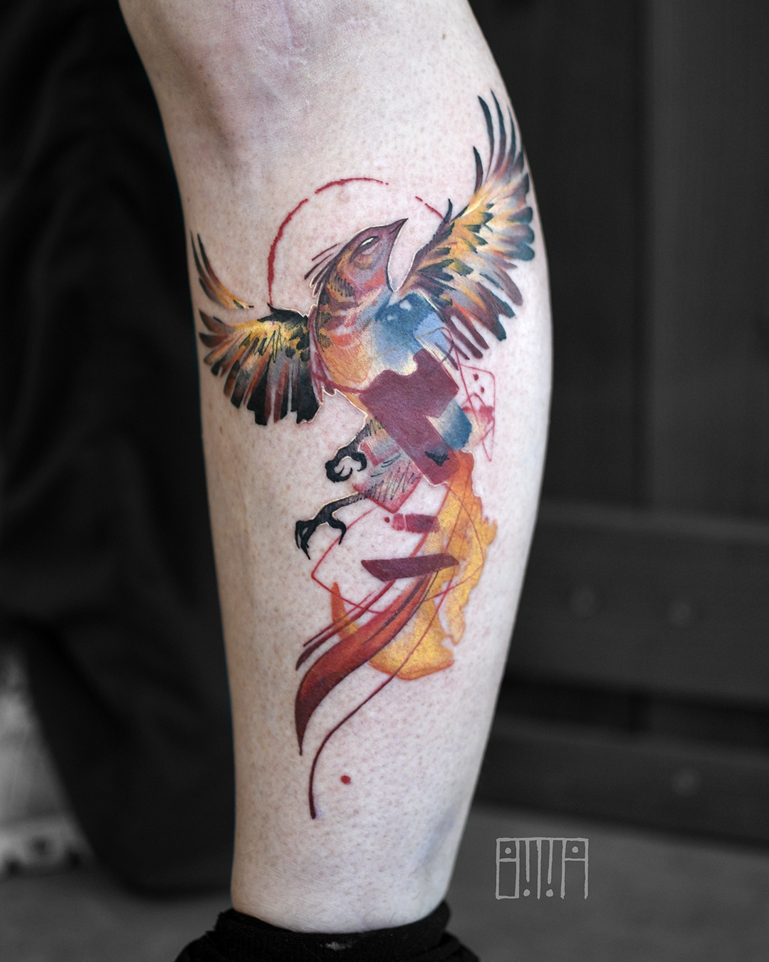 Tattoo by @emmagracetattoo — watercolor, new_school