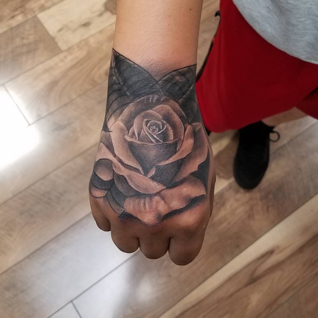 Tattoo by @gusbyrdtat2 — realism, black_and_grey