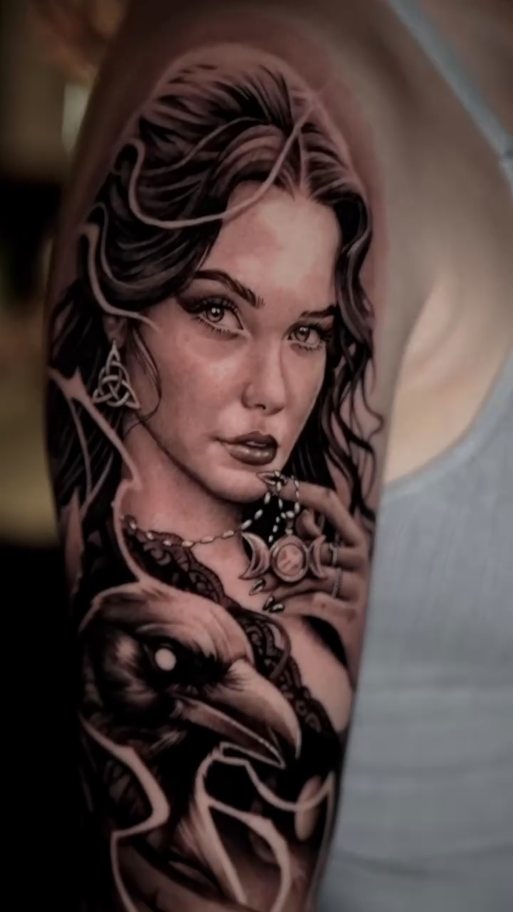 Tattoo by @williammeyertattoo โ realism, black_and_grey