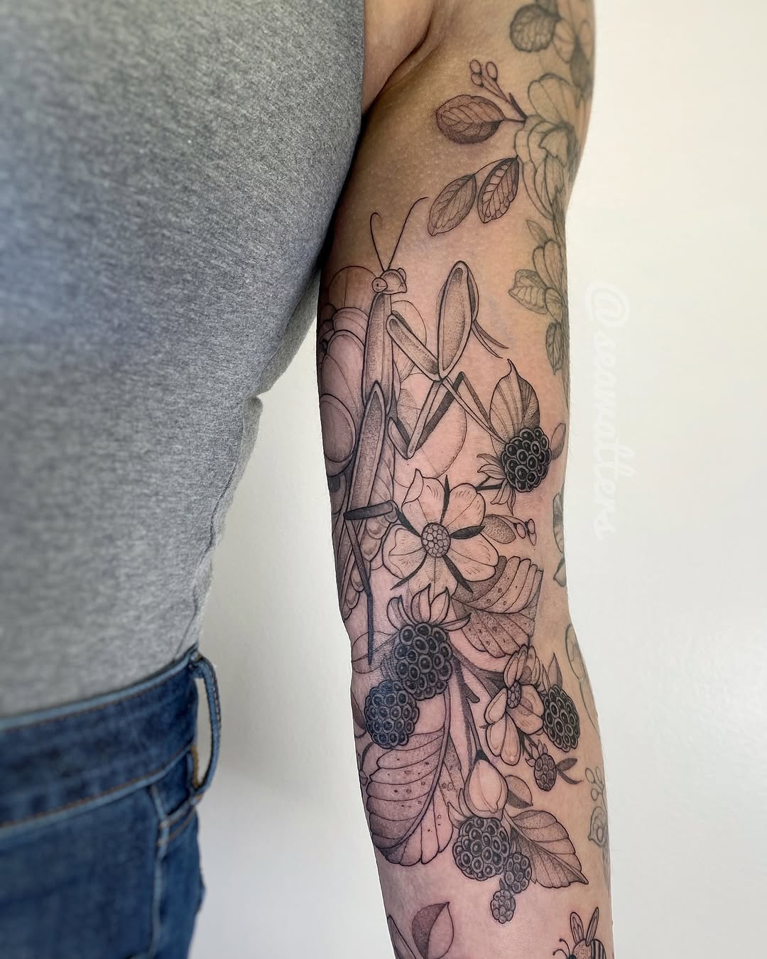 Tattoo by @seawatters โ black_and_grey, realism