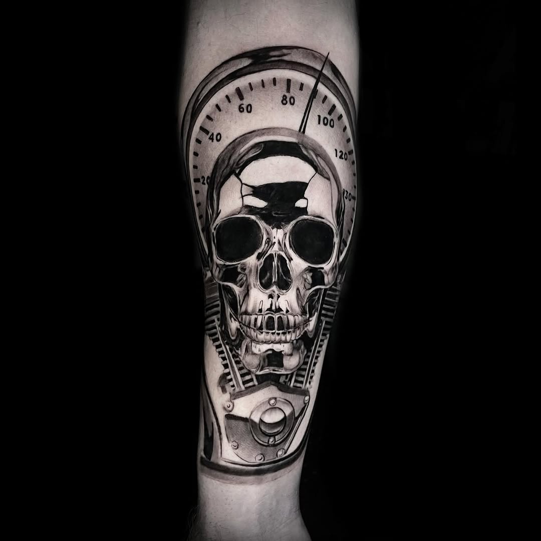 Tattoo by @nickjonestattoos — realism, black_and_grey
