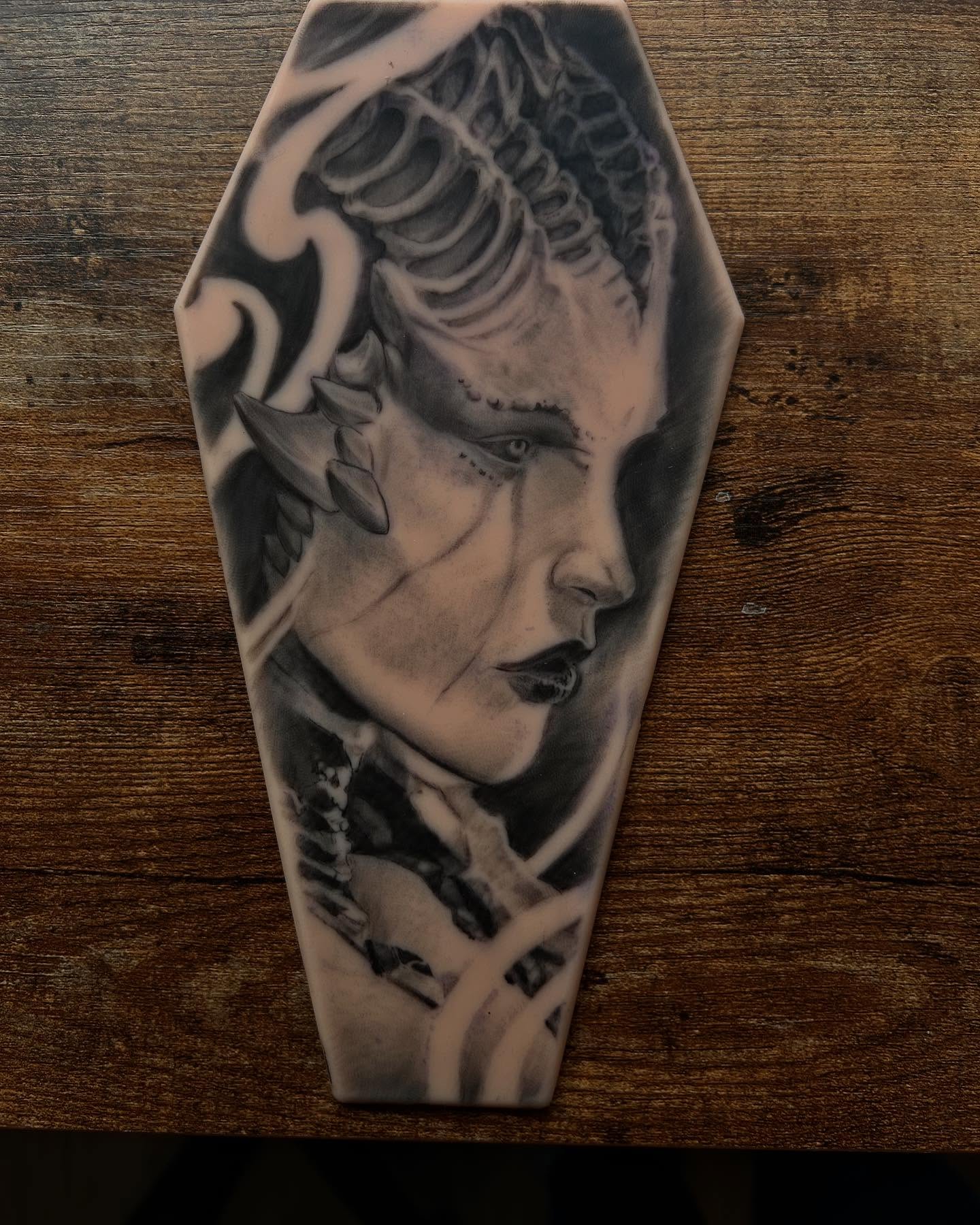 Tattoo by @robertdelete — black_and_grey, realism