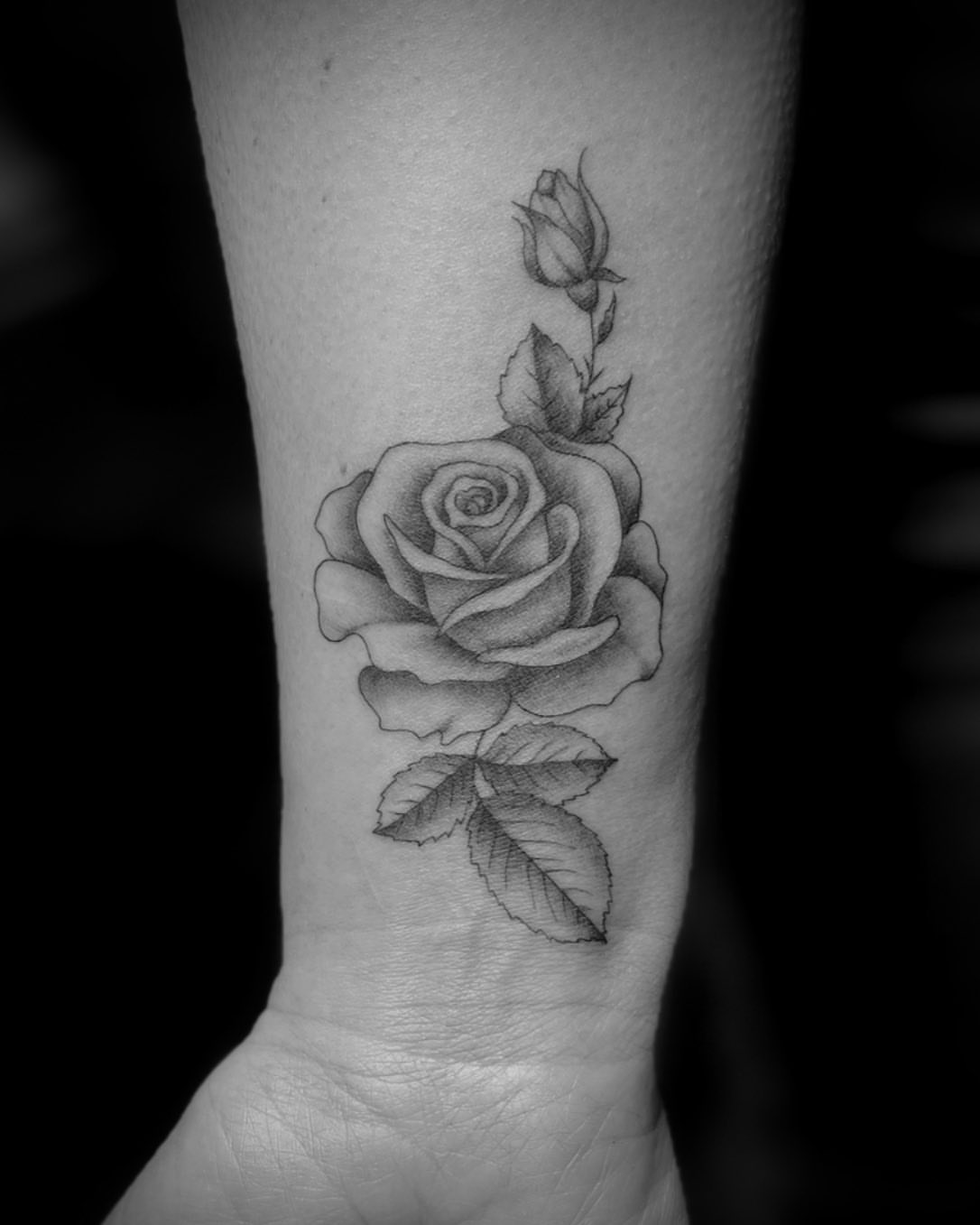 Tattoo by @rosie_coyote — black_and_grey