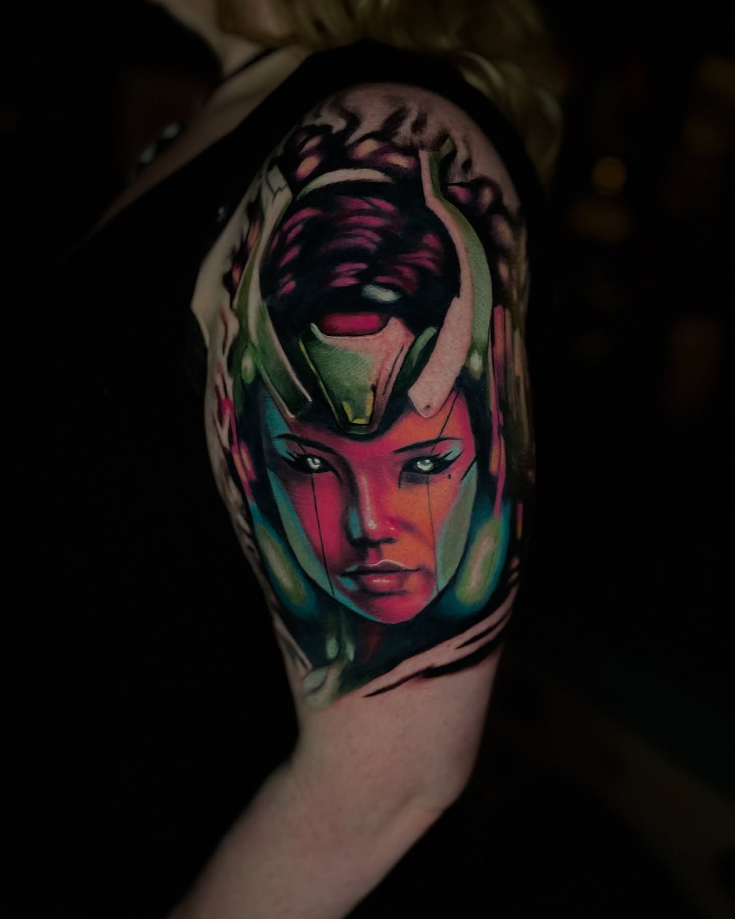Tattoo by @d.p.r_tattoos — realism, dotwork