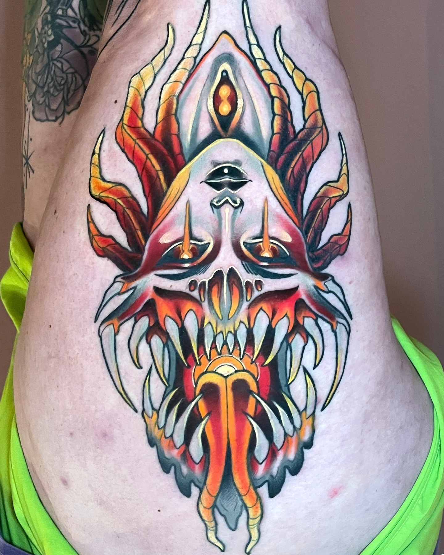 Tattoo by @corracarmine — new_school, geometric
