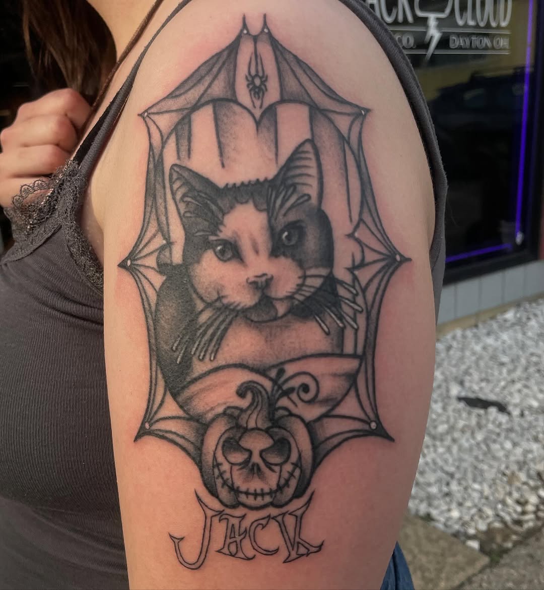 Tattoo by @linerthreat — black_and_grey, realism