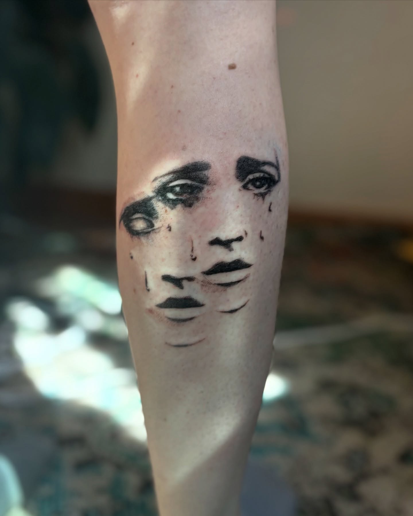 Portrait realism tattoo on the forearm by Wren Cavanaugh Tattoos, Seattle, Washington