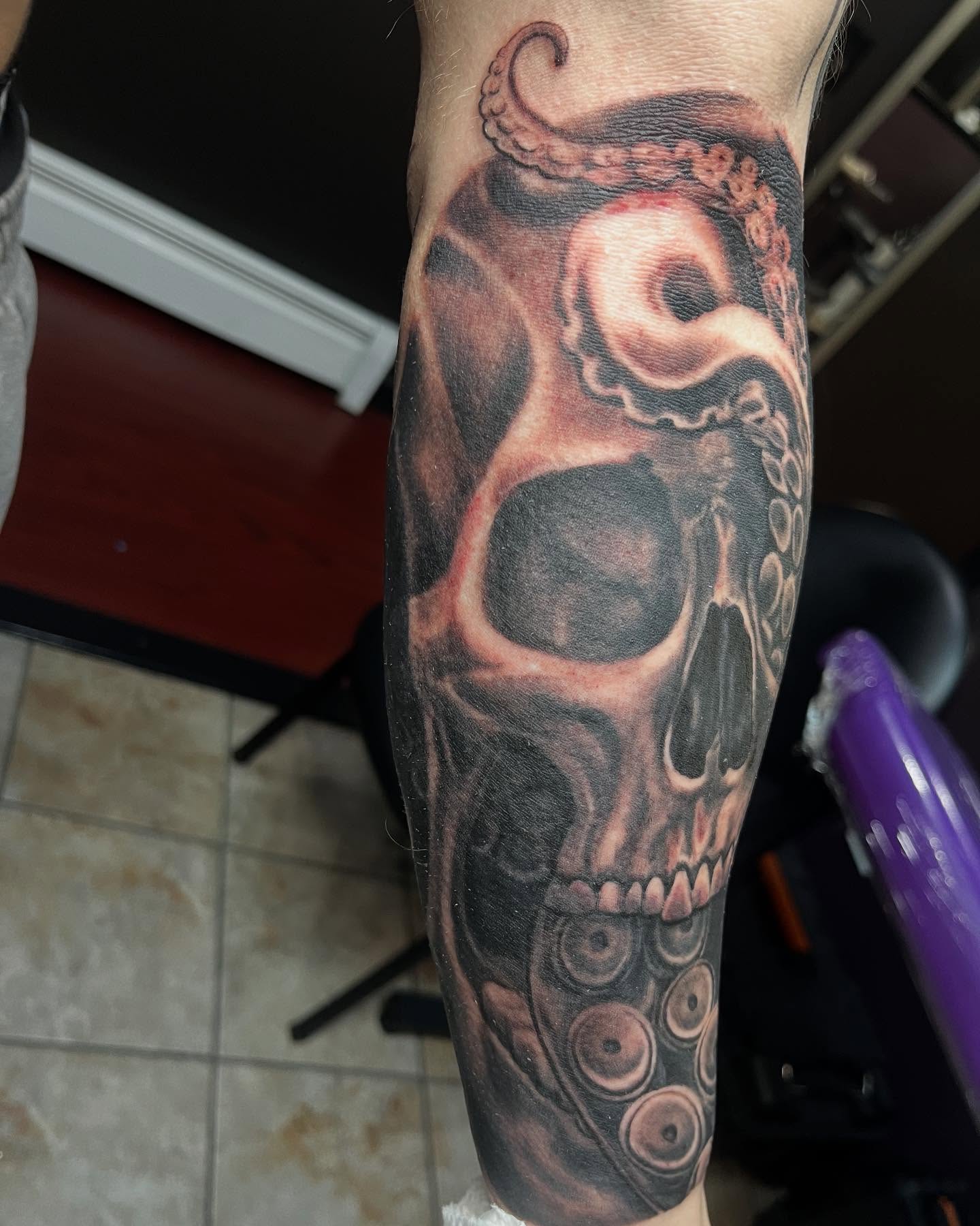 Tattoo by @stephen.j.kiss.tattoo — realism, dark_realism
