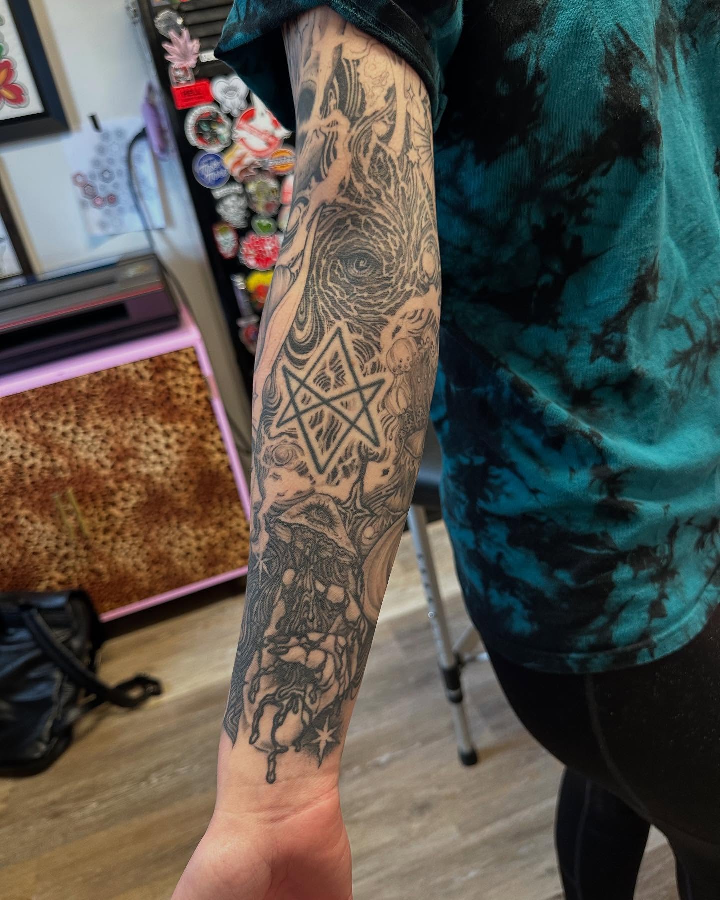 Tattoo by @cheech.tattoos — surrealism