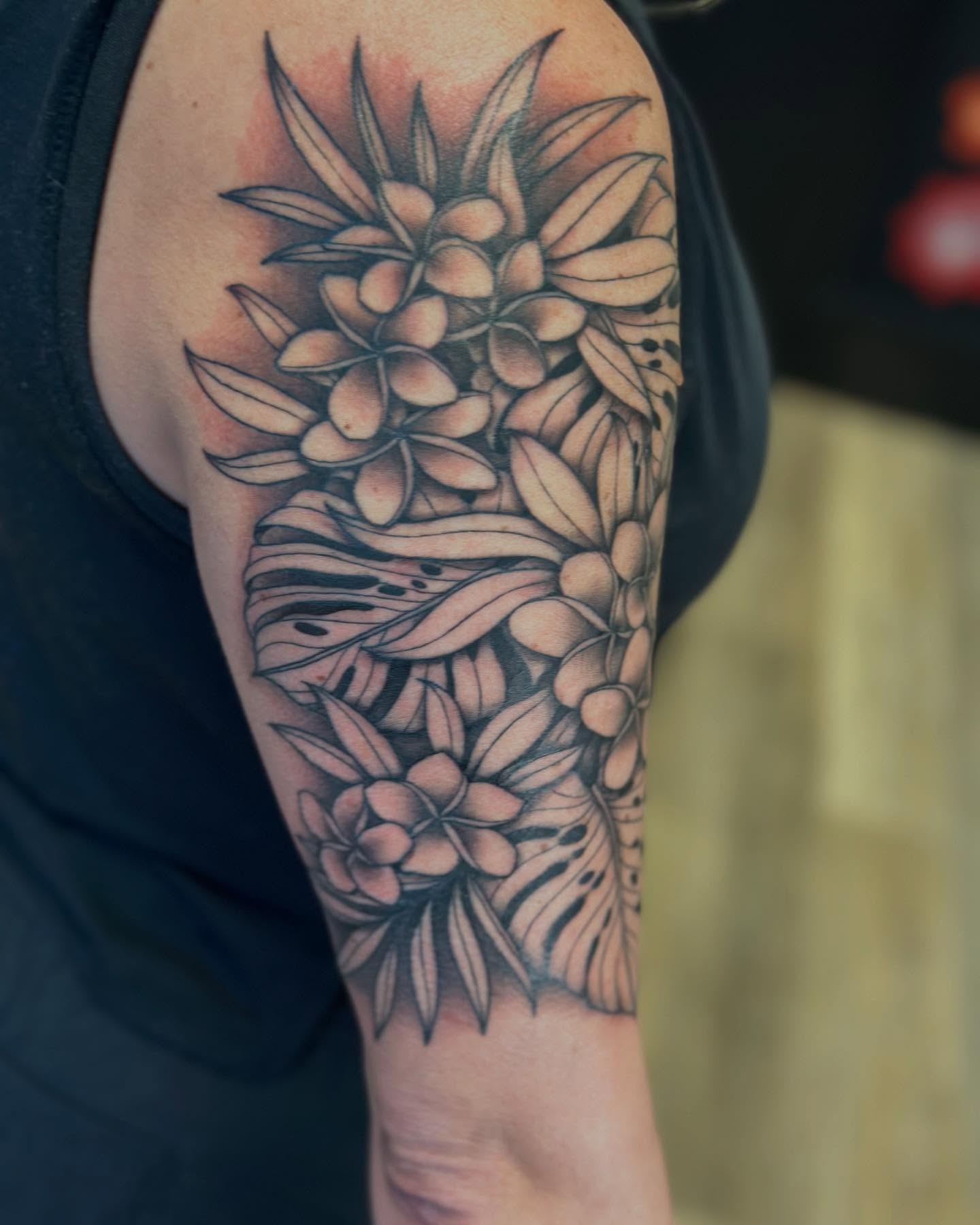 Tattoo by @cheech.tattoos — black_and_grey