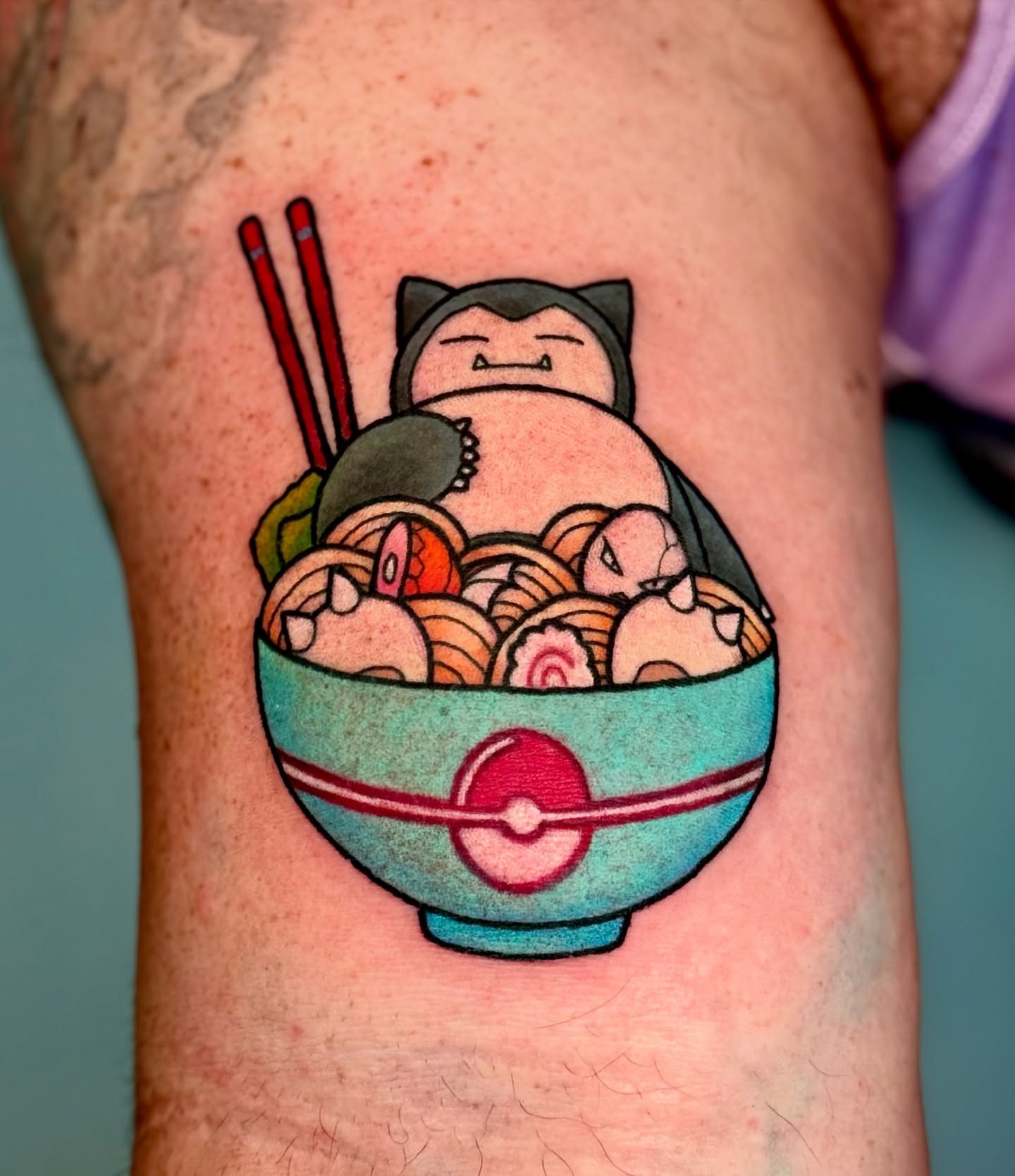 Tattoo by @bsomebodytattoos — new_school, anime