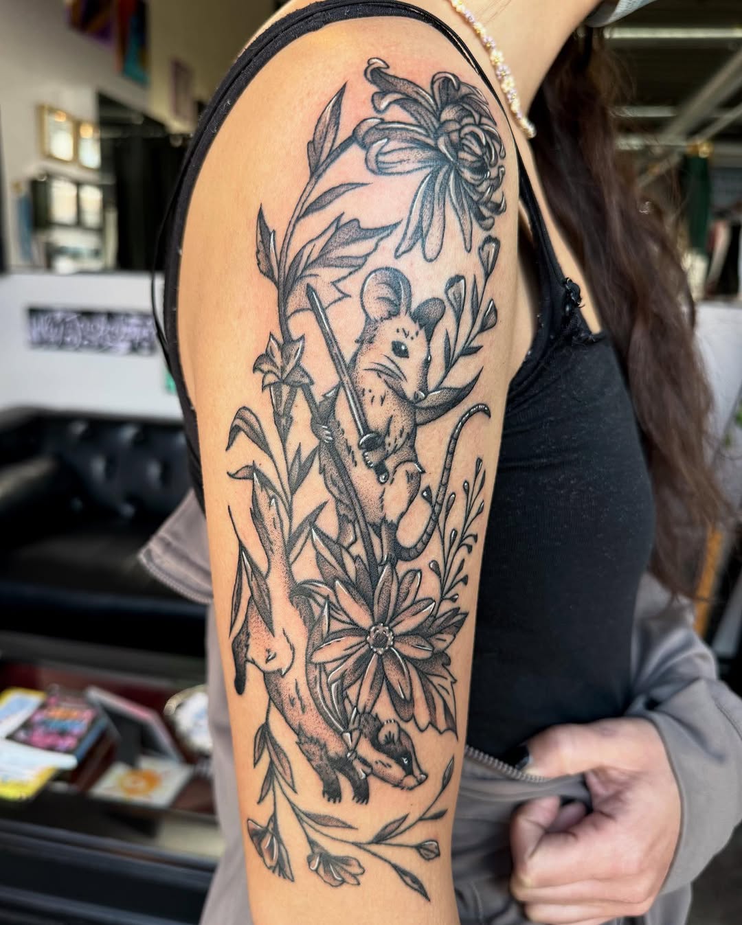 Tattoo by @morgue.in.tattoos — black_and_grey, illustrative