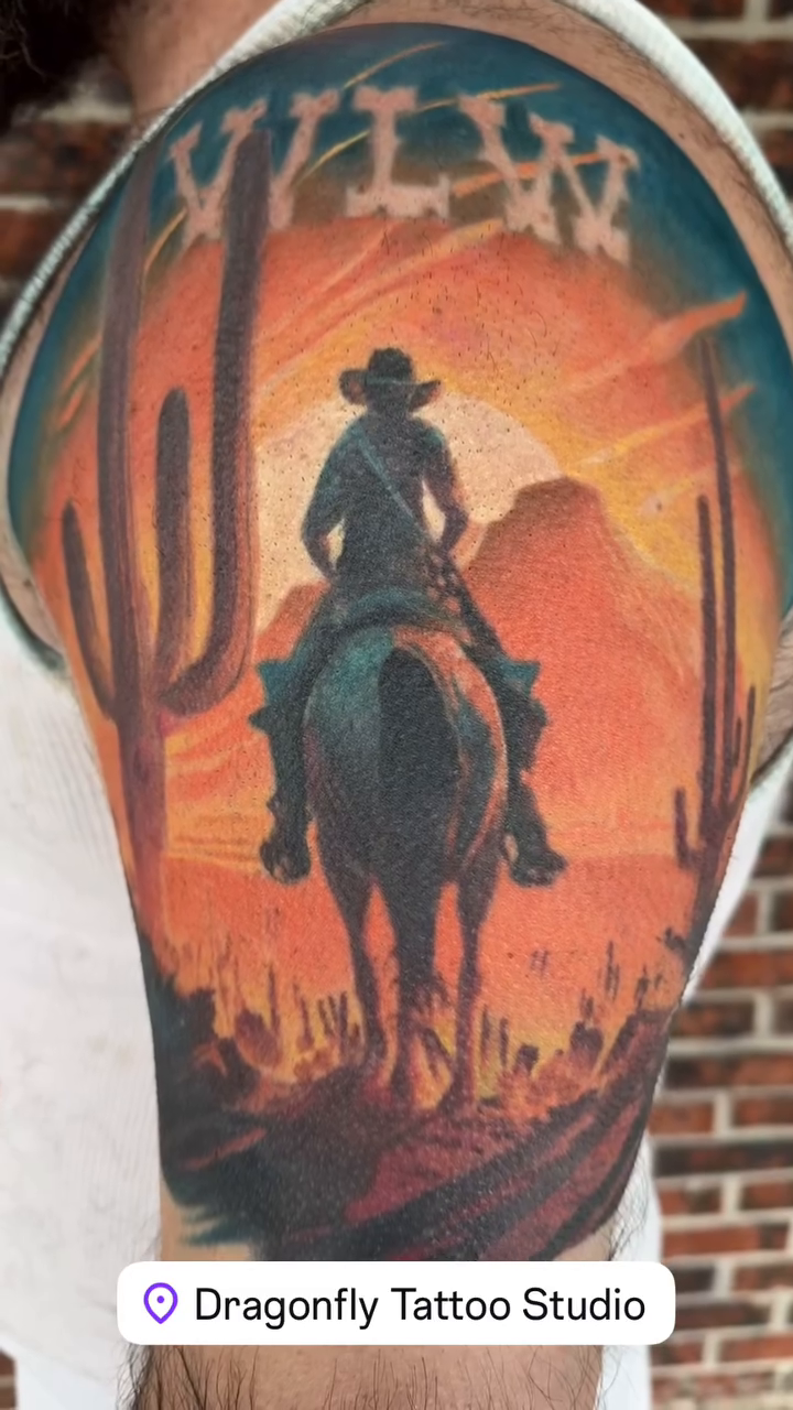 Tattoo by @dragonflytattoostudio — realism, trash_polka