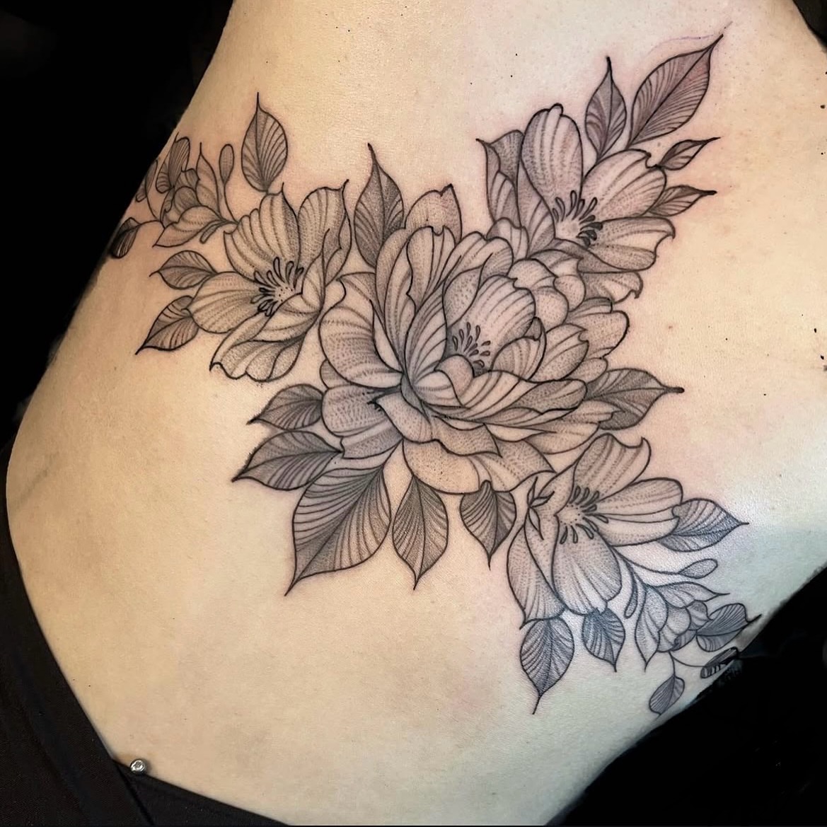 Tattoo by @hiddenheart_tattoo — black_and_grey