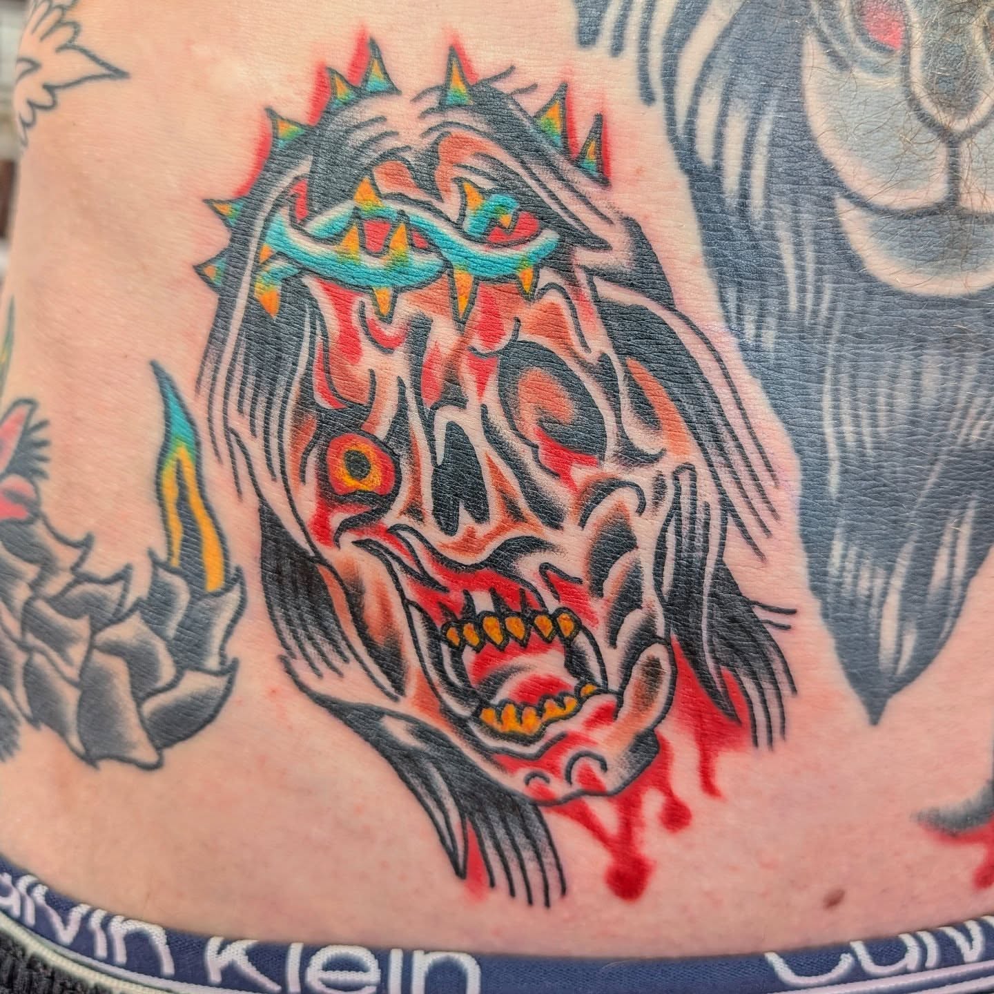 Tattoo by @pybilodeau — american_traditional, dark_realism