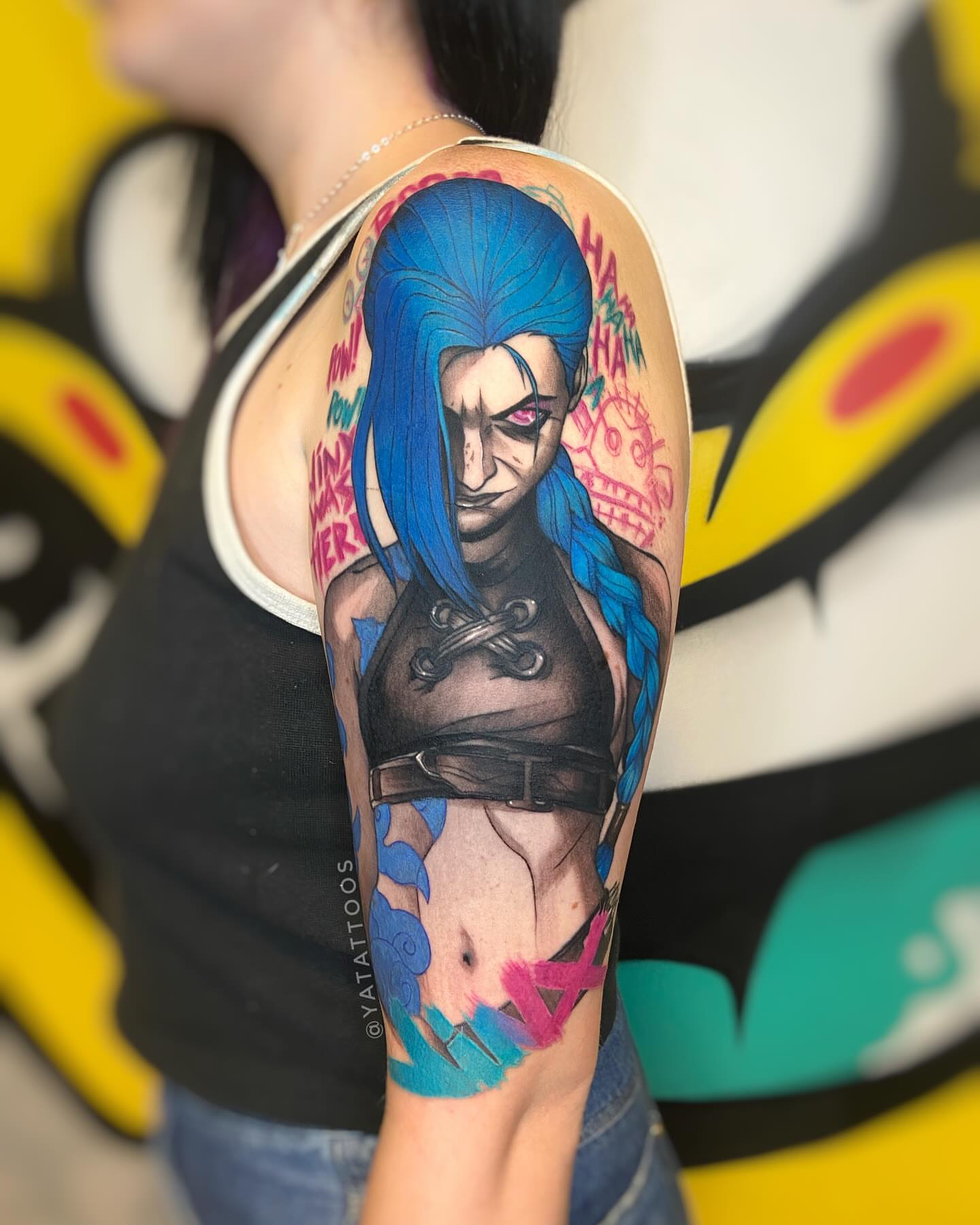 Tattoo by @yatattoos — realism, anime