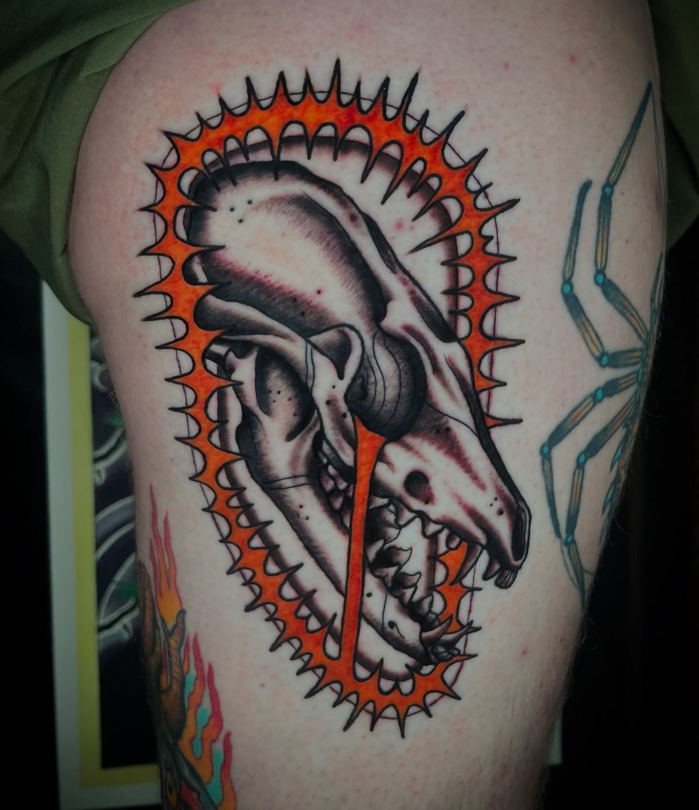Tattoo by @gilly_gonzo — american_traditional, dark_realism