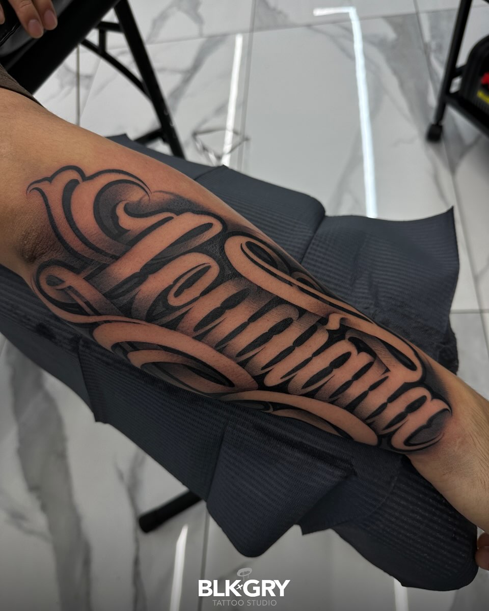 Tattoo by @angelstat2 — lettering_script