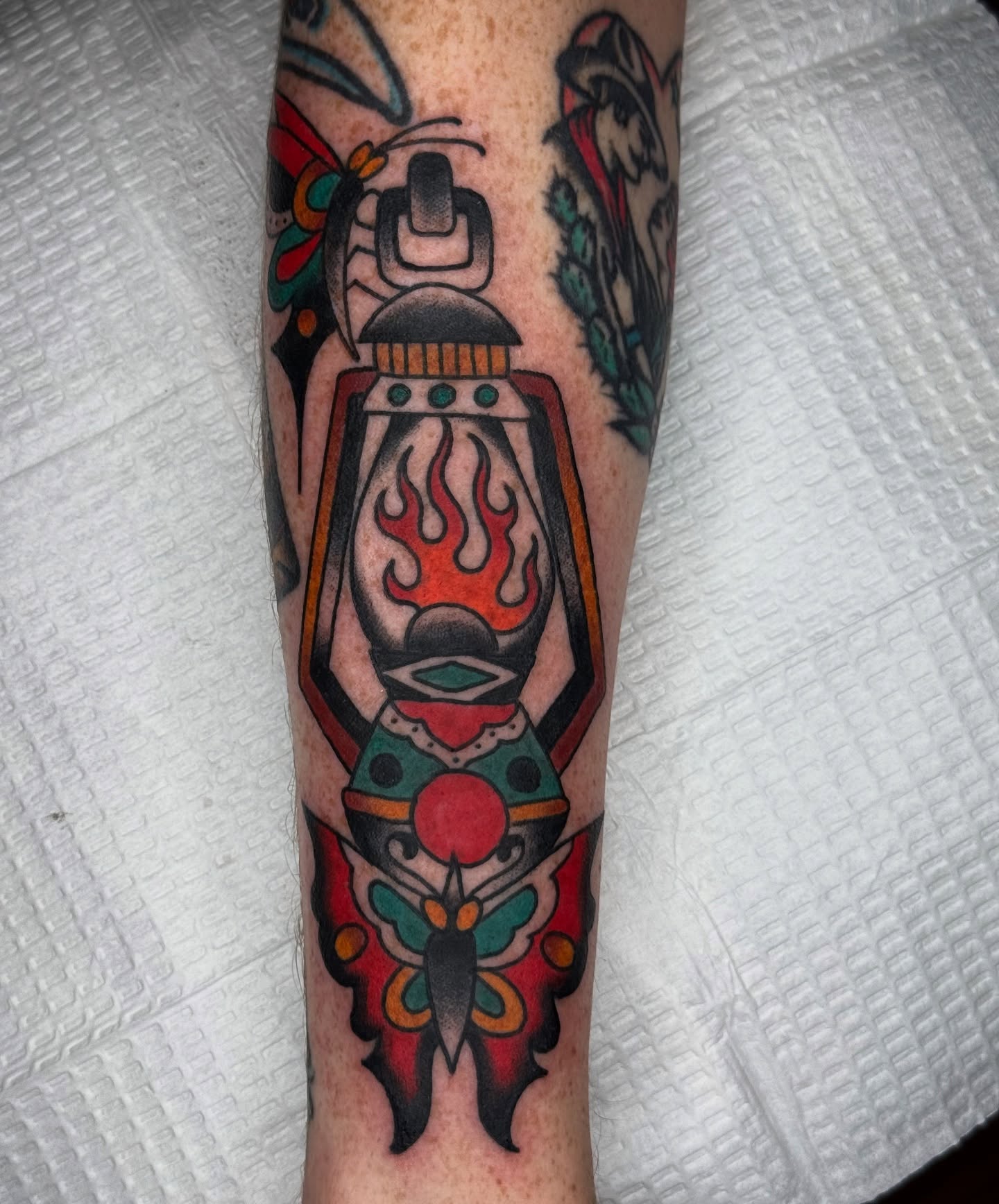 Tattoo by @dustinf_tattoo — american_traditional, geometric