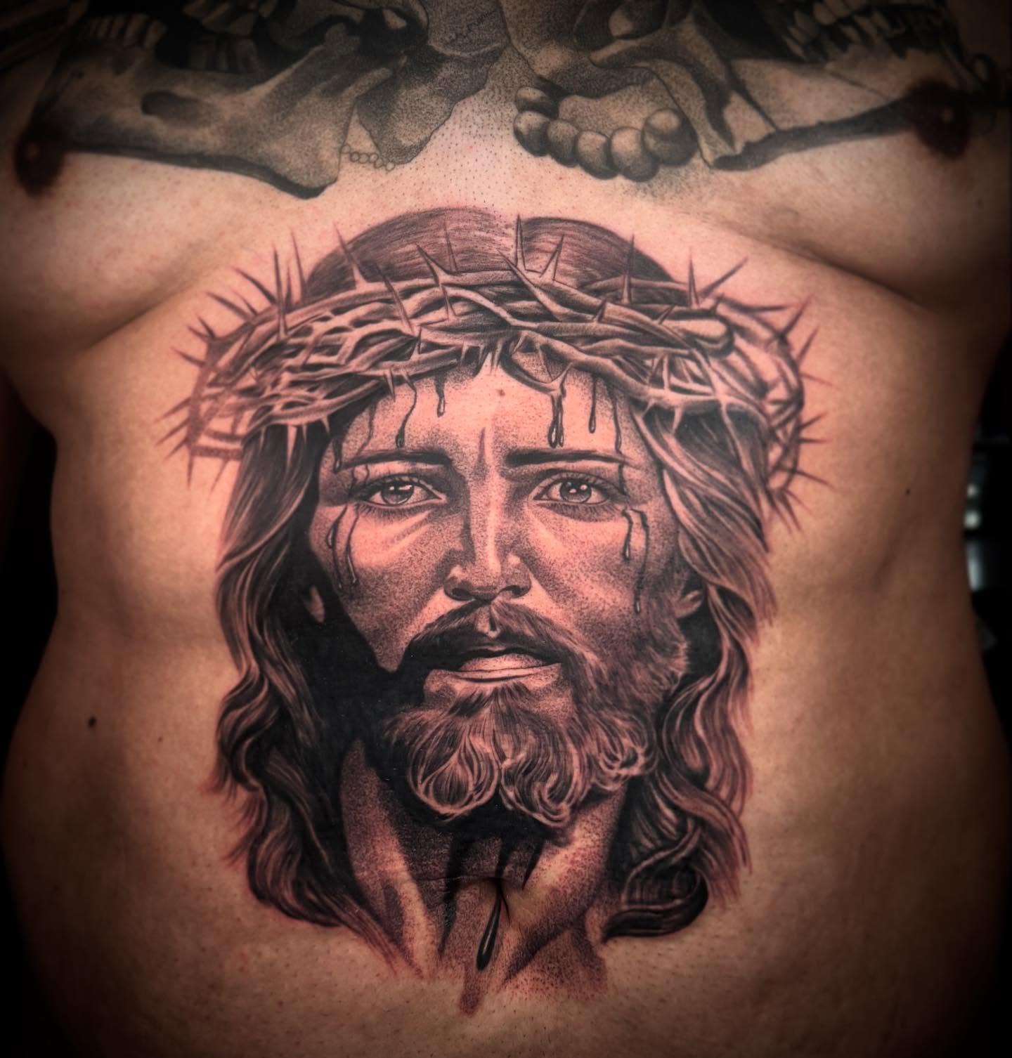Tattoo by @lujanink — realism, dotwork
