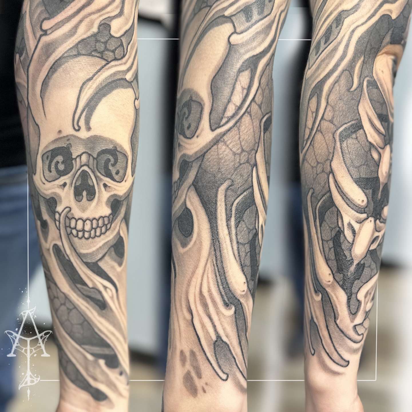 Tattoo by @chrisdobransky — black_and_grey, realism