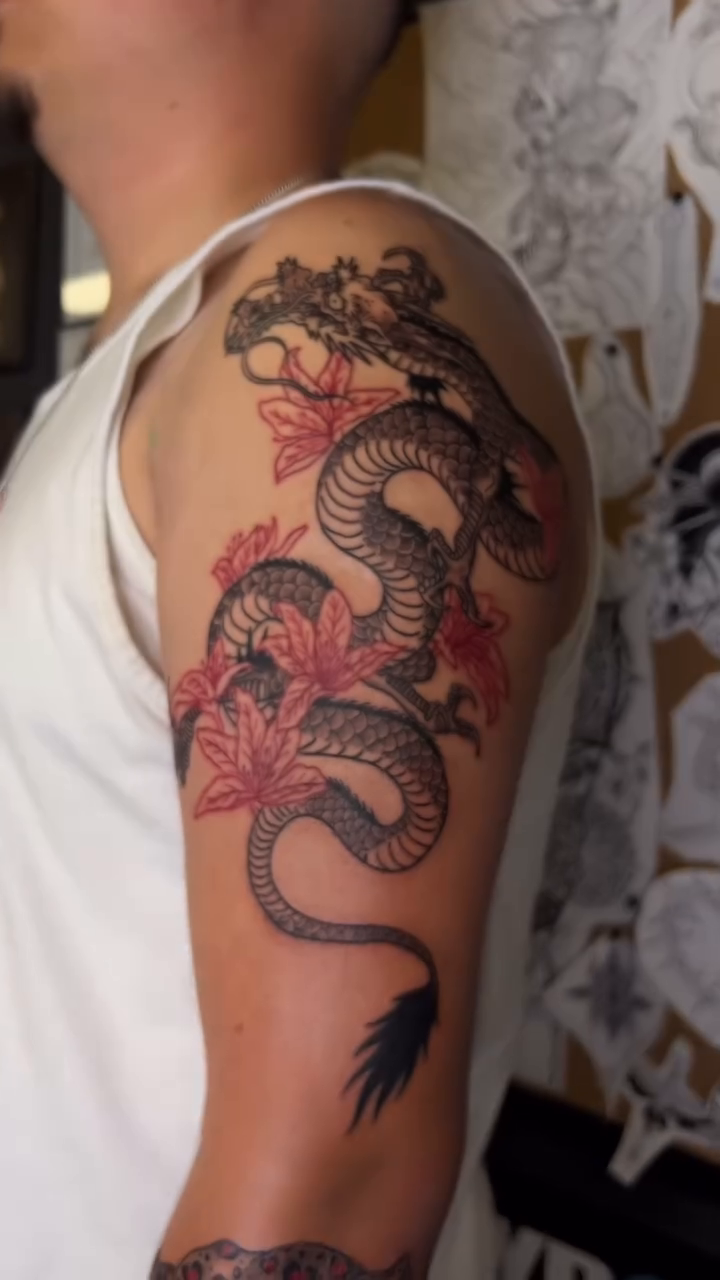 Tattoo by @jaws_the_artist — japanese_irezumi, neo_traditional